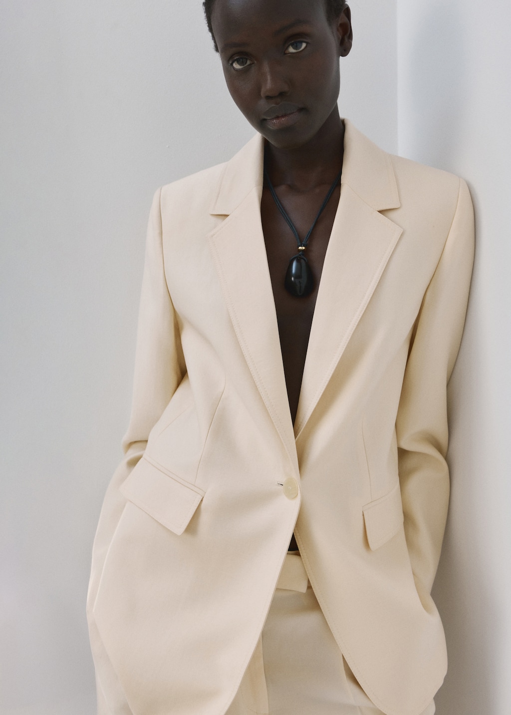 Lyocell suit blazer - image 3
