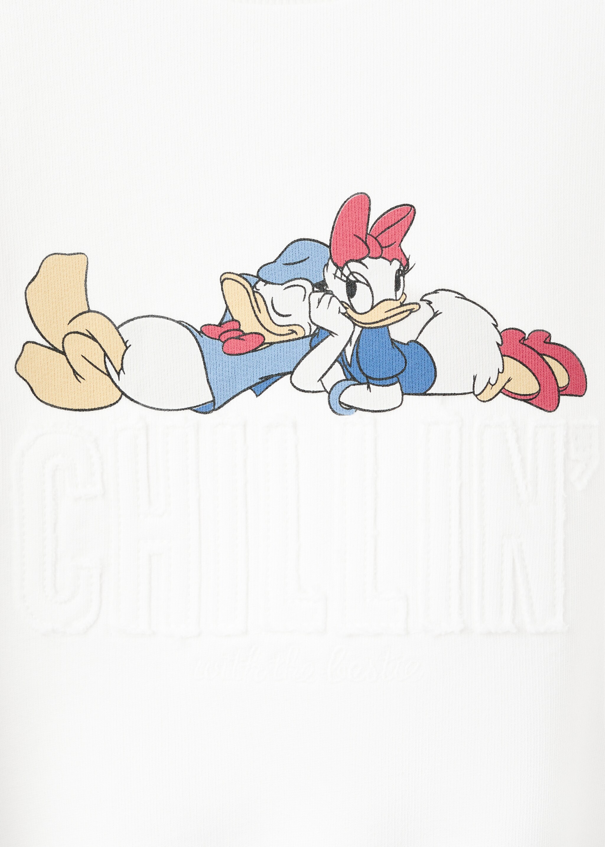 Sweat imprimé Daisy Donald - Détail de l'article 8, Blanc cassé. Ref: 27035145-00.