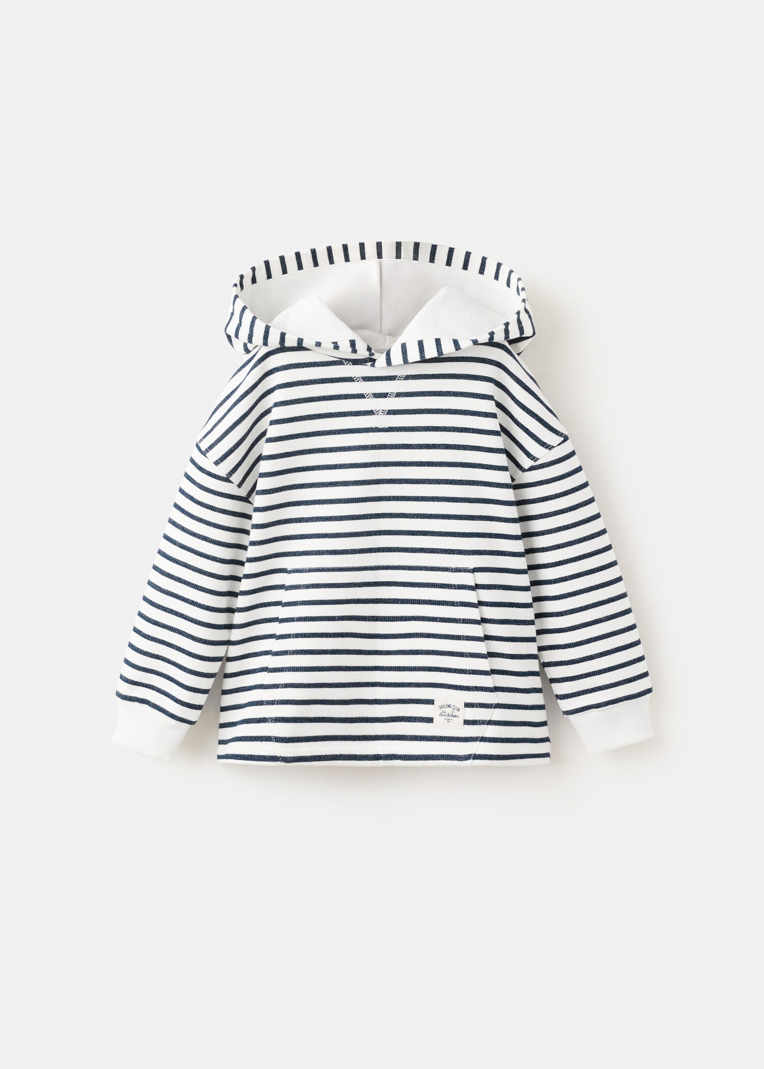 Striped hooded sweatshirt - Article without model