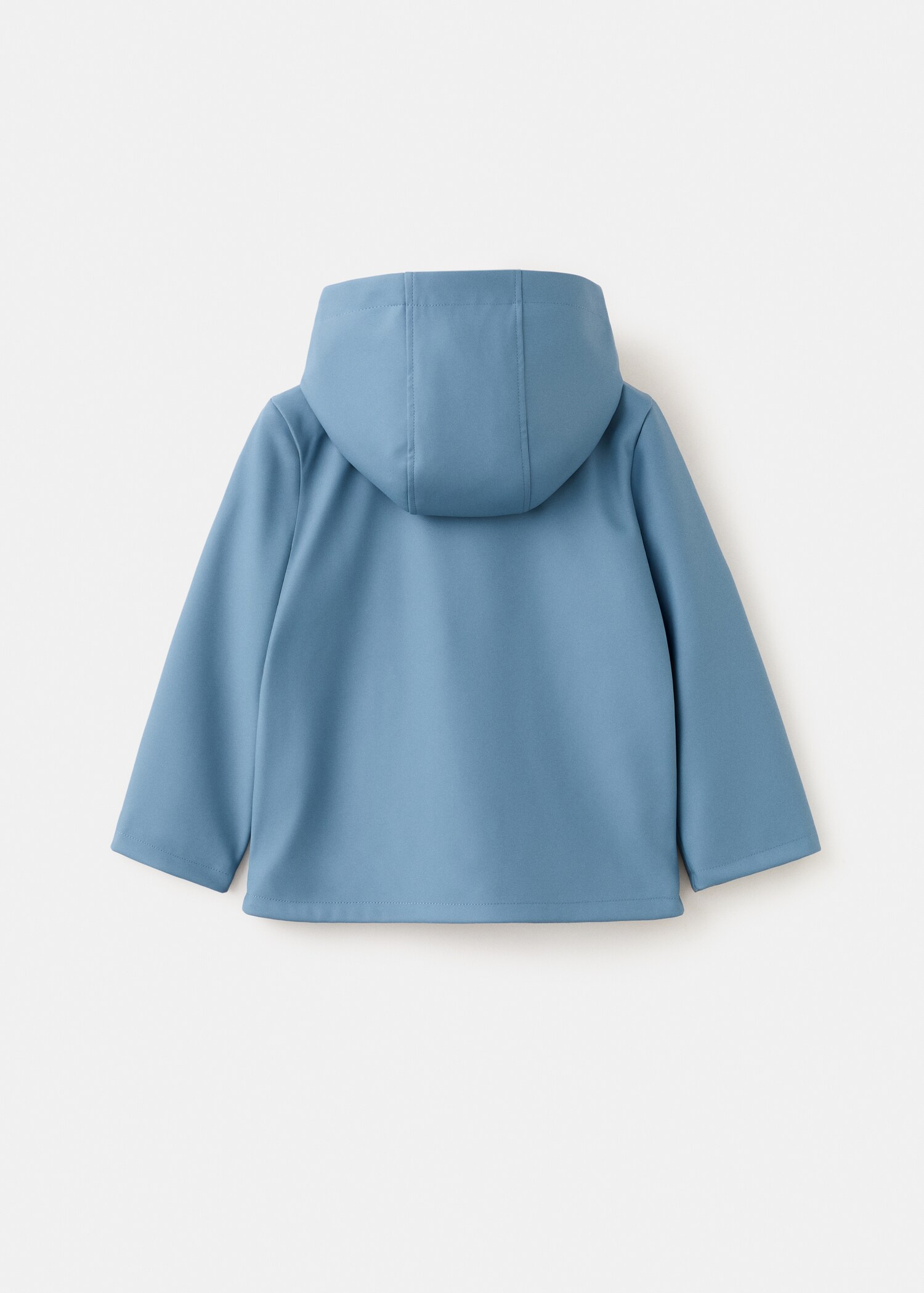 Rubberised parka with hood - Reverse of the article