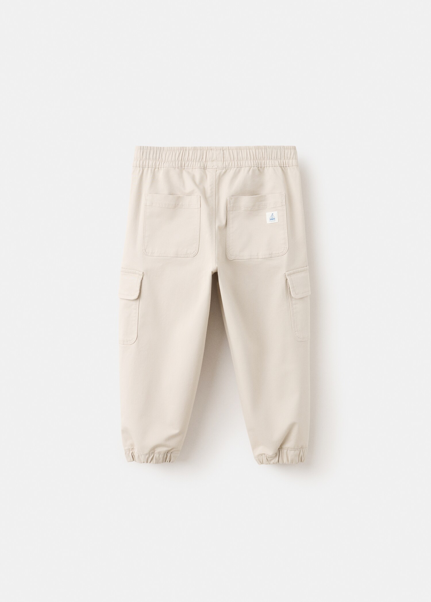Cotton cargo trousers - Reverse of the article