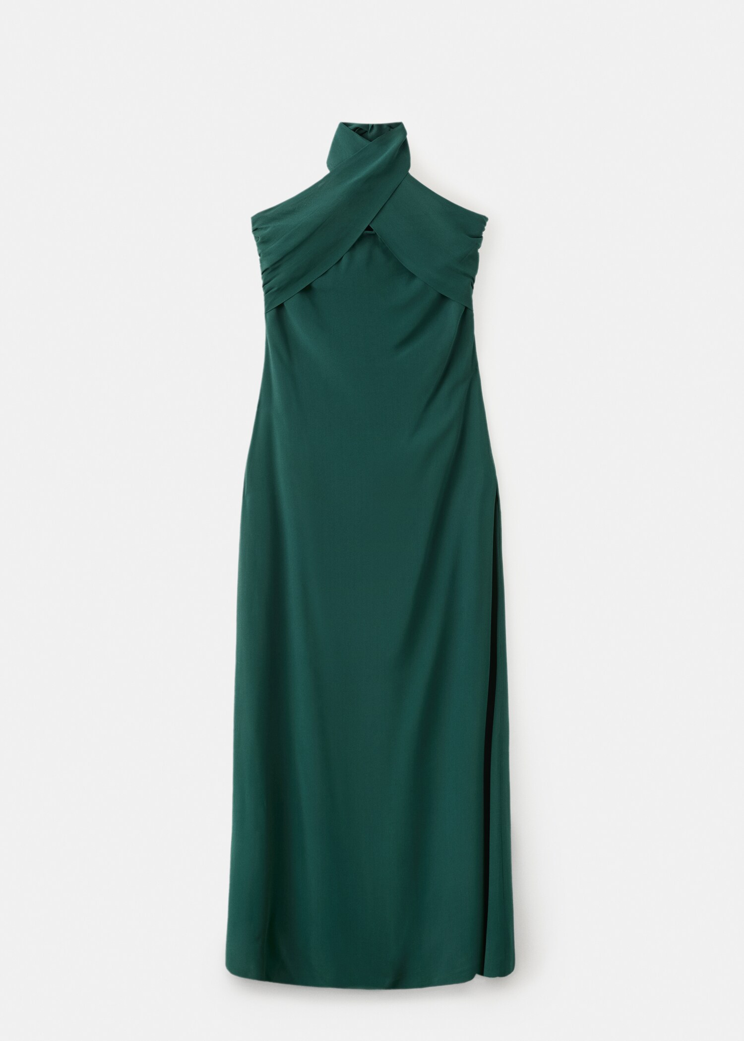 فستان ياقة هالتر - منتج دون نموذج