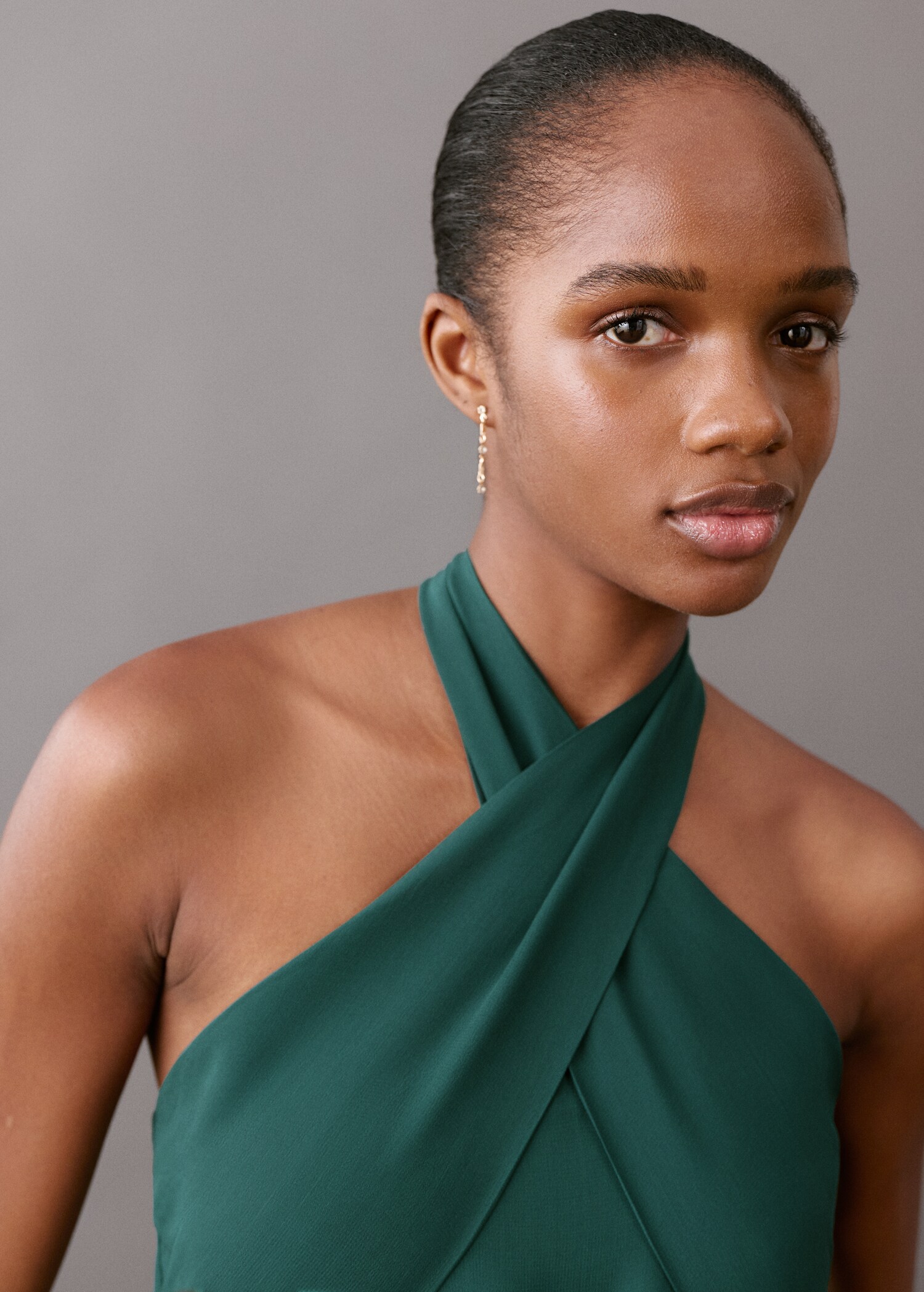 فستان ياقة هالتر - تفاصيل المنتج 1