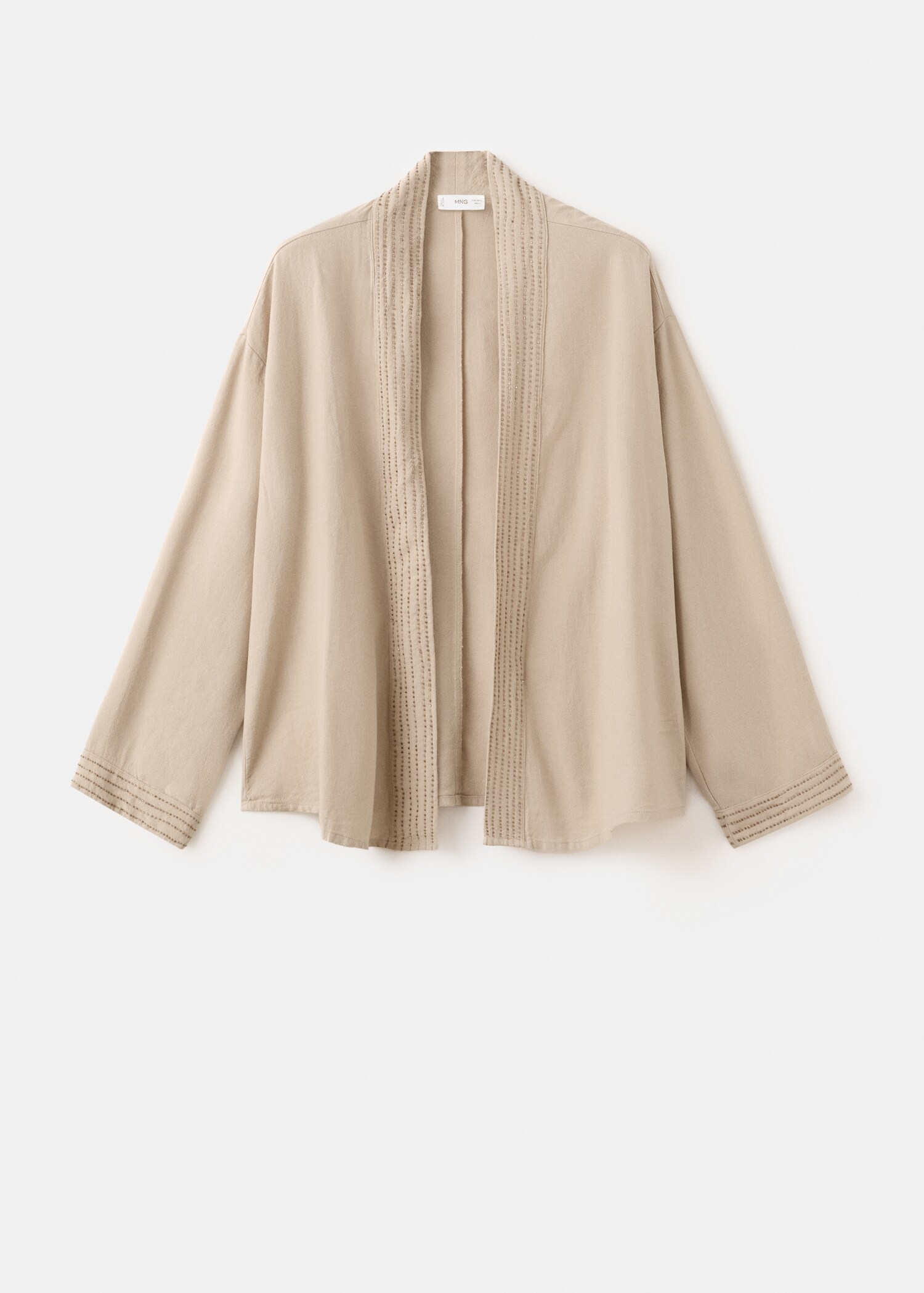 Open jacket with stitched details - Article without model