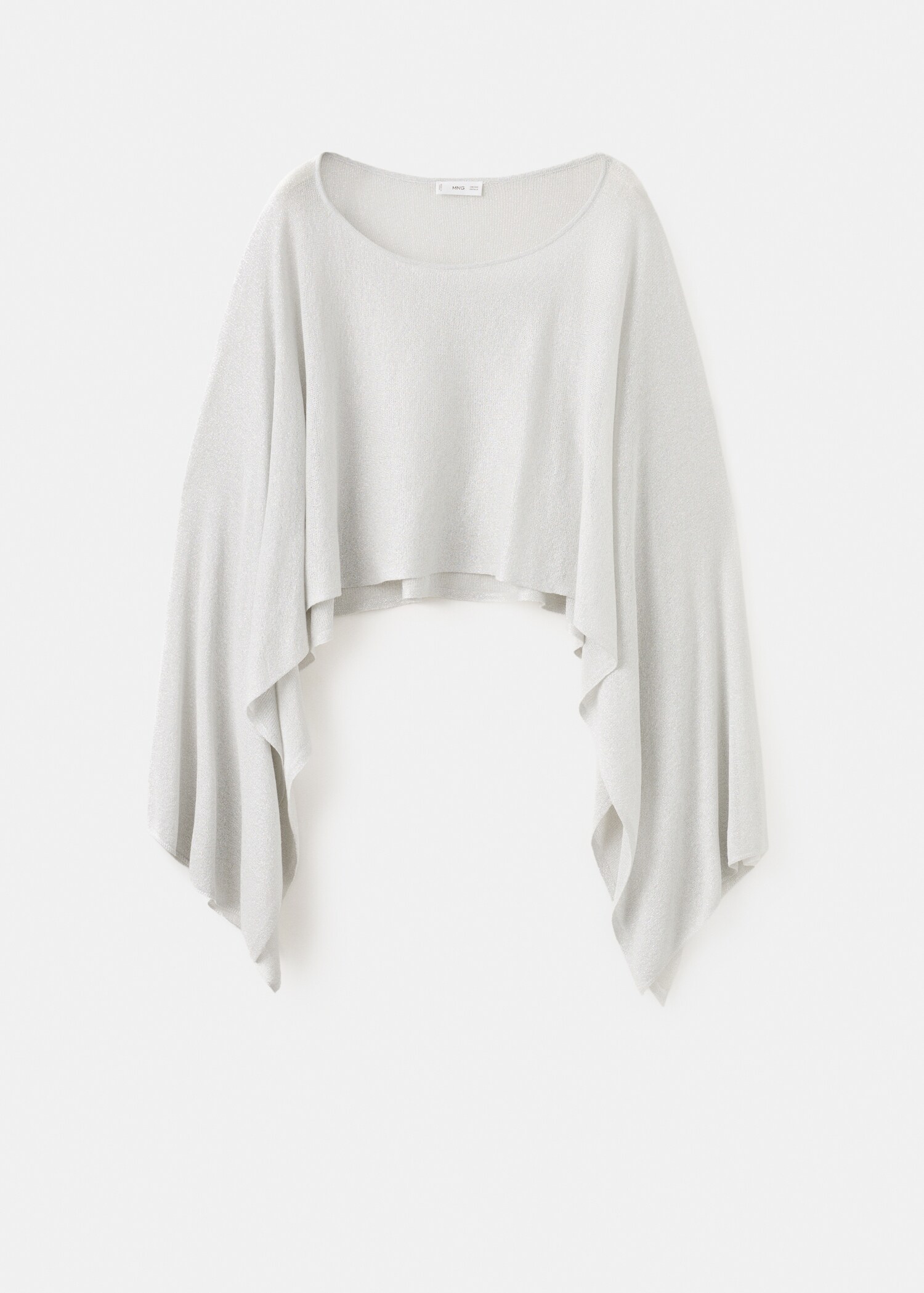 Cape asymétrique en maille lurex - Article sans modèle