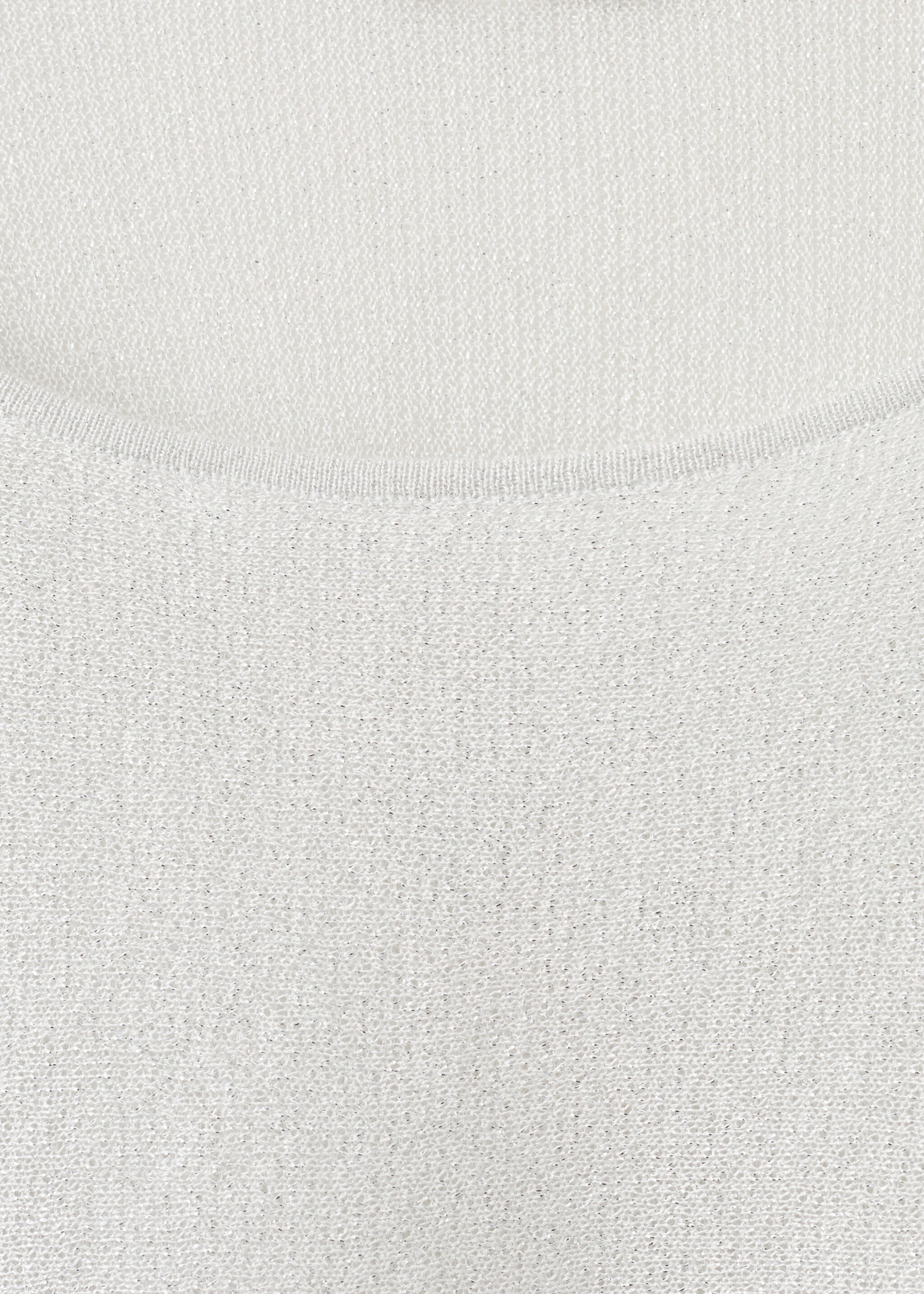 Cape asymétrique en maille lurex - Détail de l'article 8, Argent. Ref: 27035813-00.