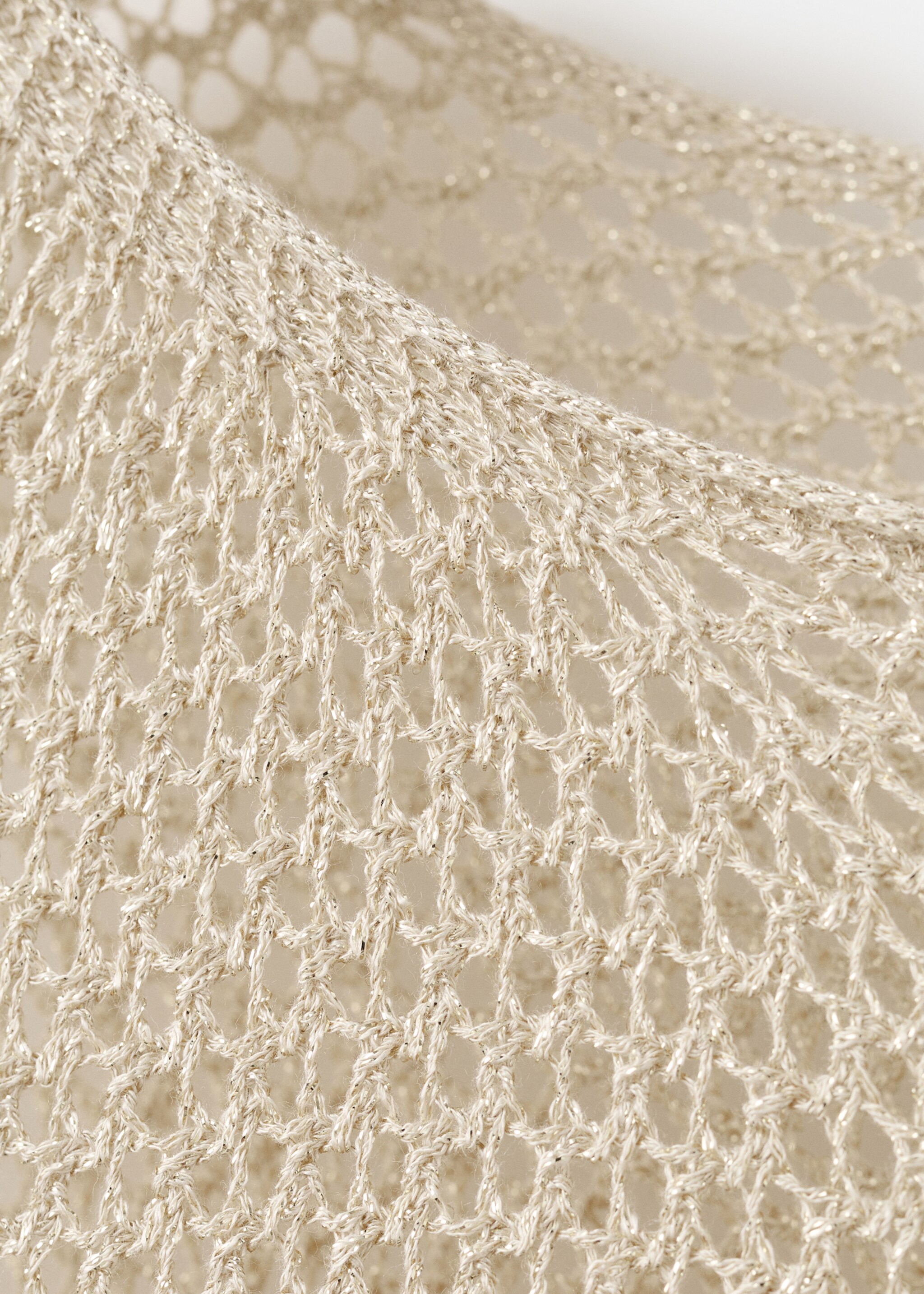 Capa punto lúrex asimétrica - Detalle del artículo 0, Oro. Ref: 27035815-00.