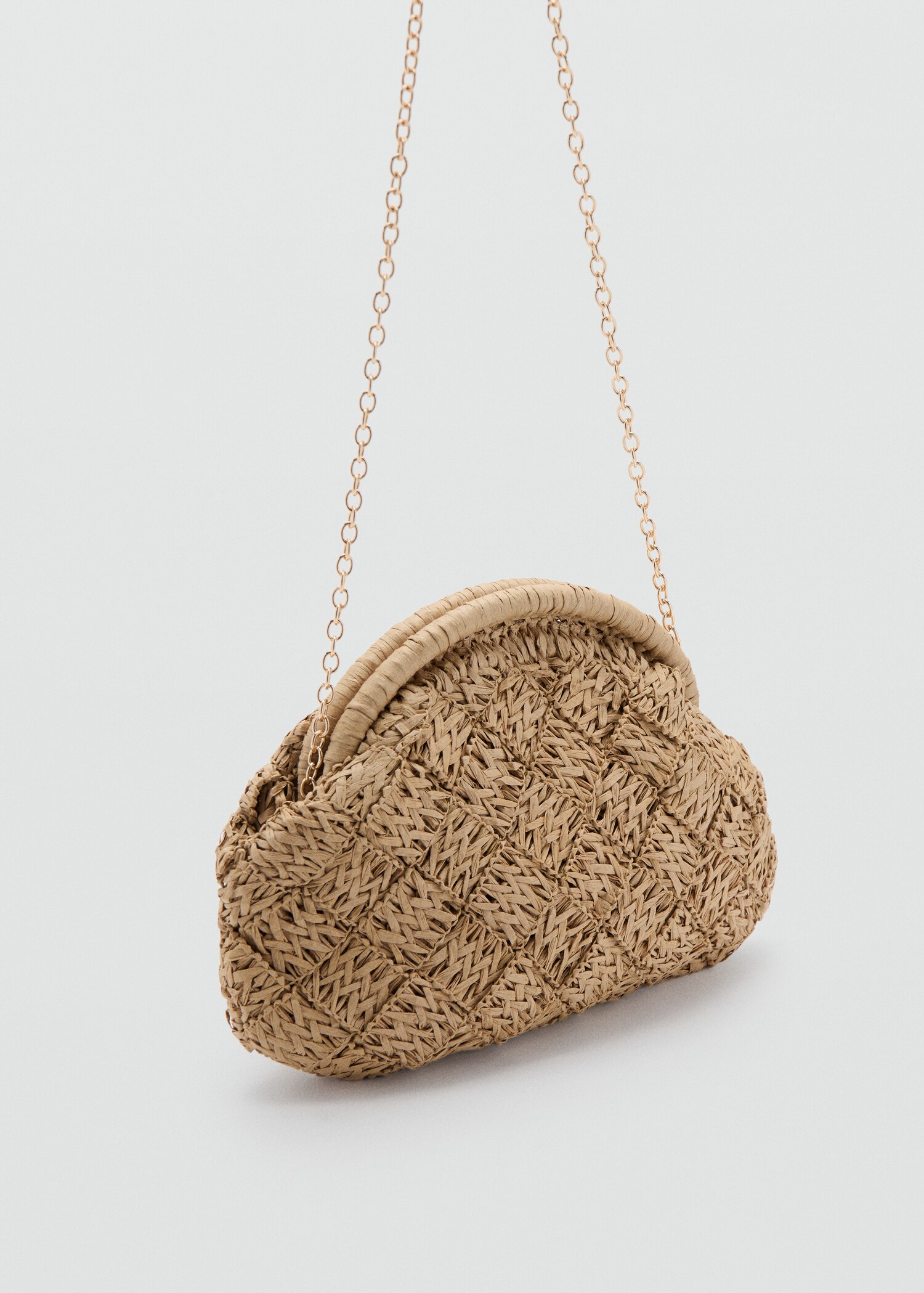 Natural fiber clutch bag - Medium plane
