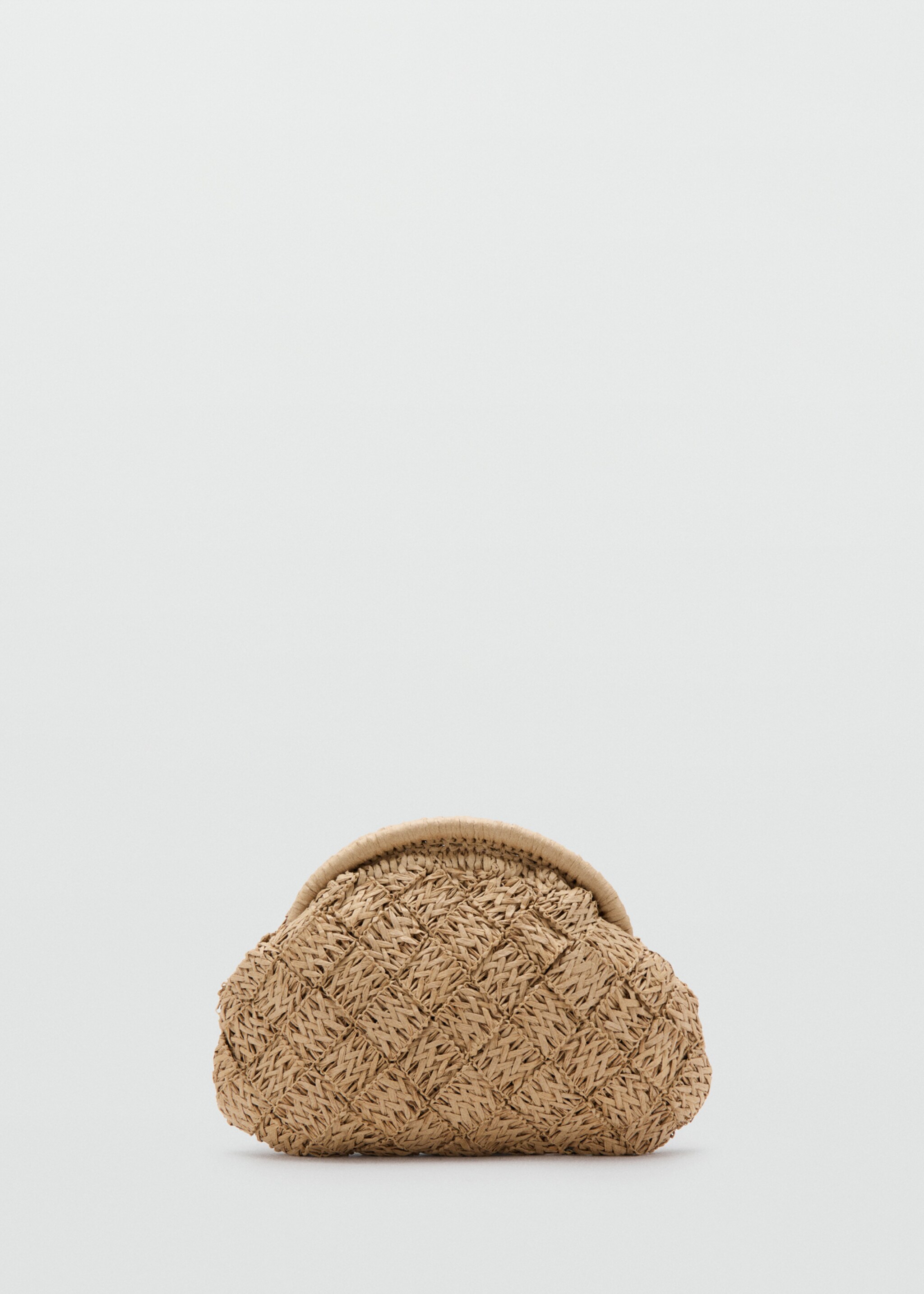 Natural fiber clutch bag - Article without model, Beige. Ref: 27035816-00.