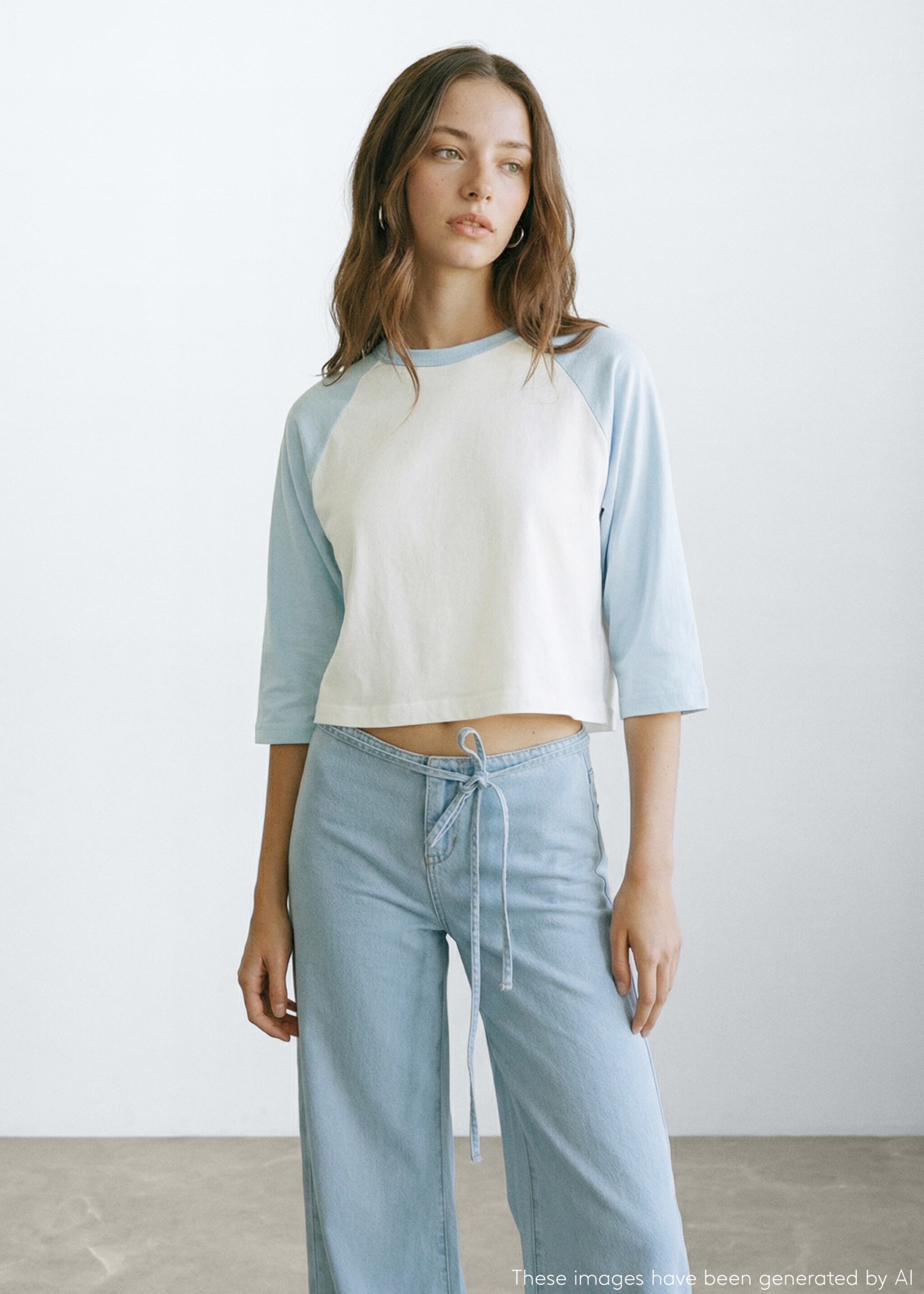 Bicolour T-shirt - Medium plane, Off White. Ref: 27035818-00.