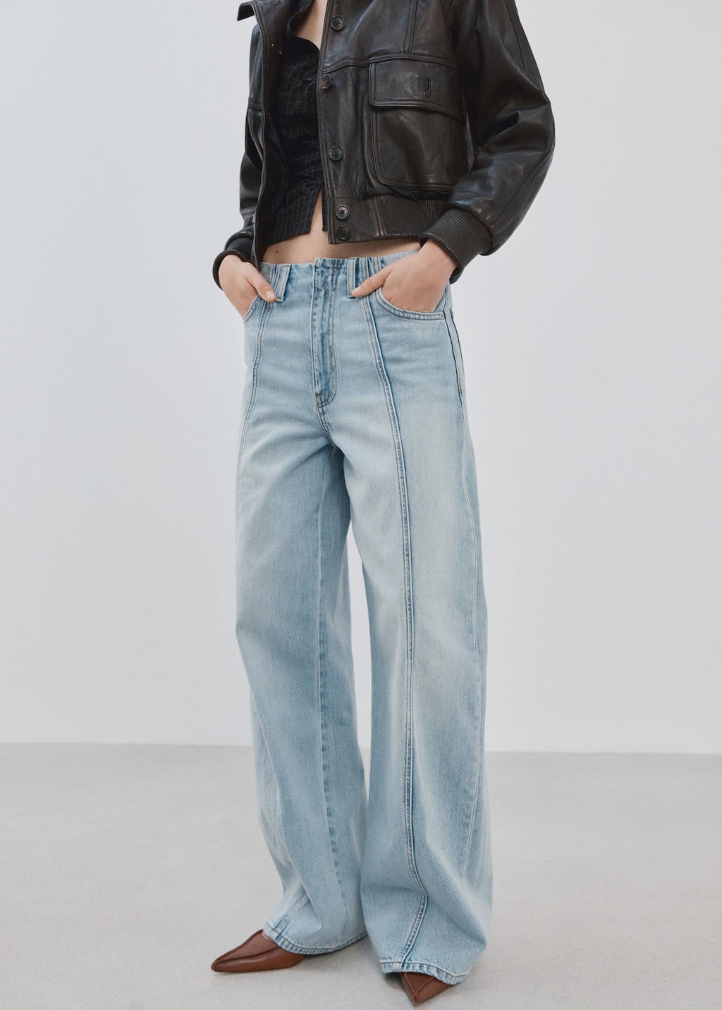 Balloon seam jeans