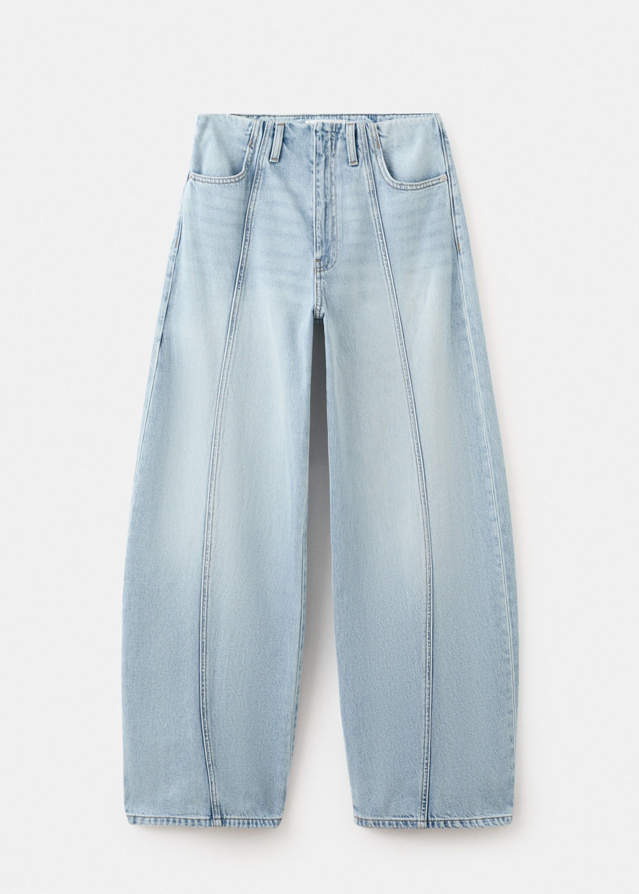 Balloon seam jeans - Article without model, Medium Blue. Ref: 27035819-00.