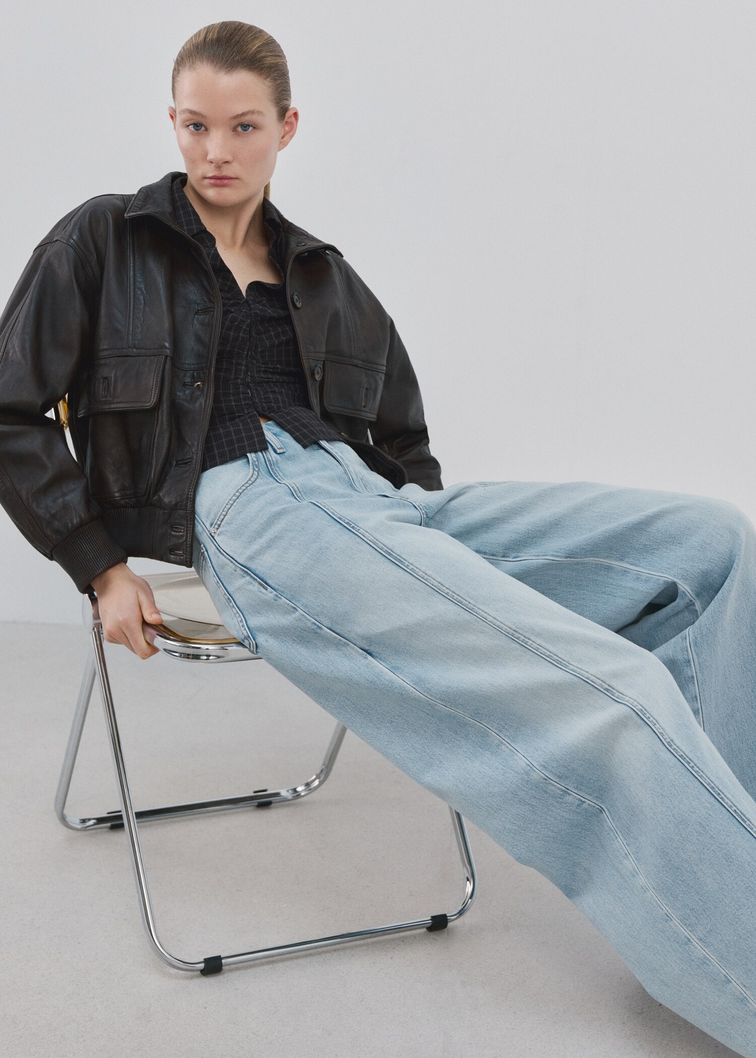 Balloon seam jeans - Details of the article 1