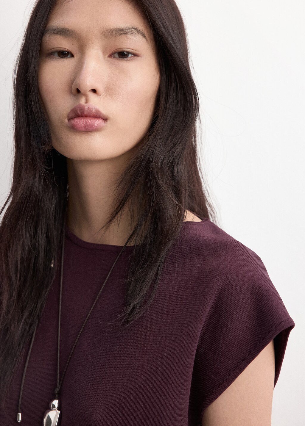 Buttoned knit top - image 5