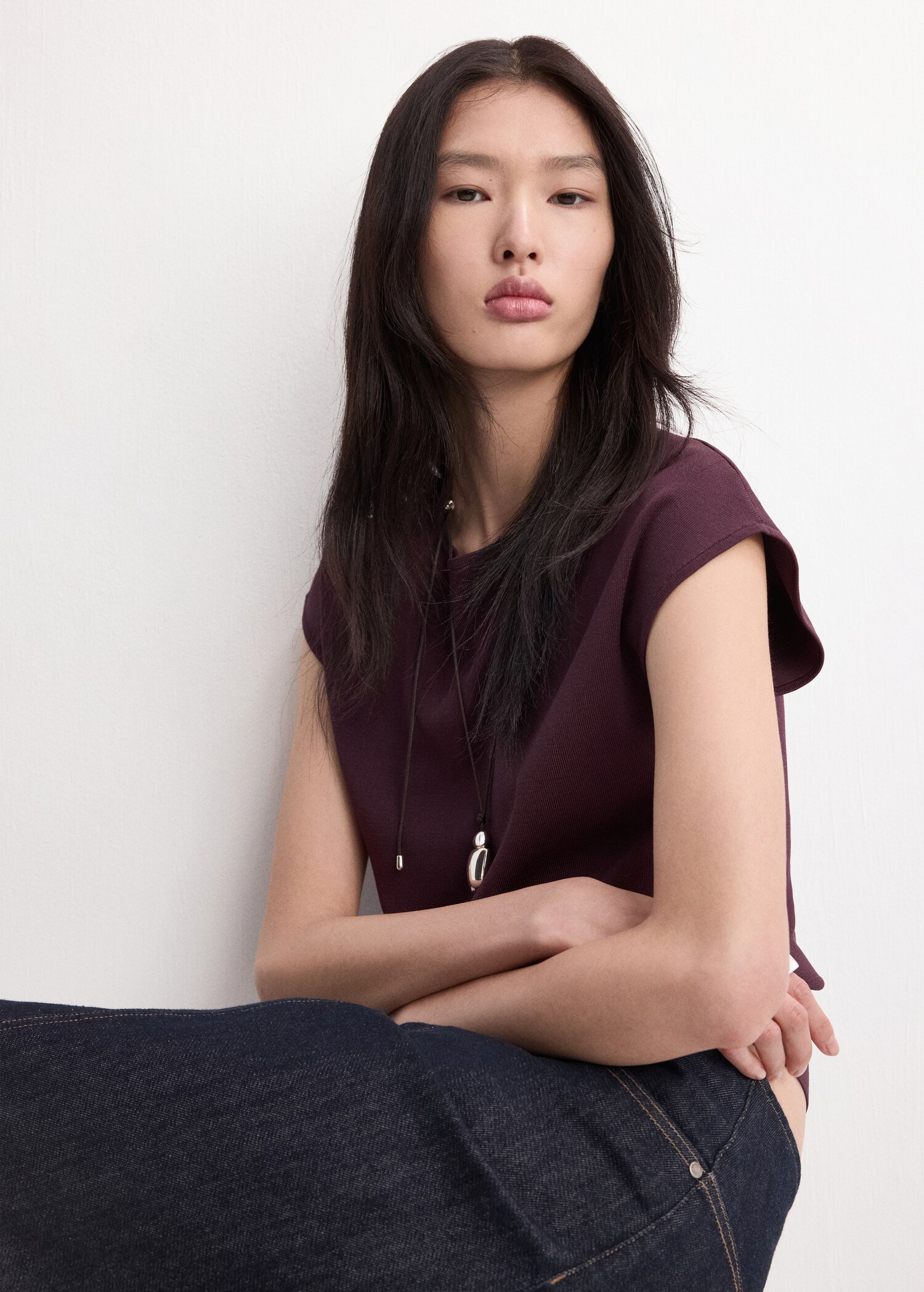 버튼드 니트 탑 - 상품 내역: 2