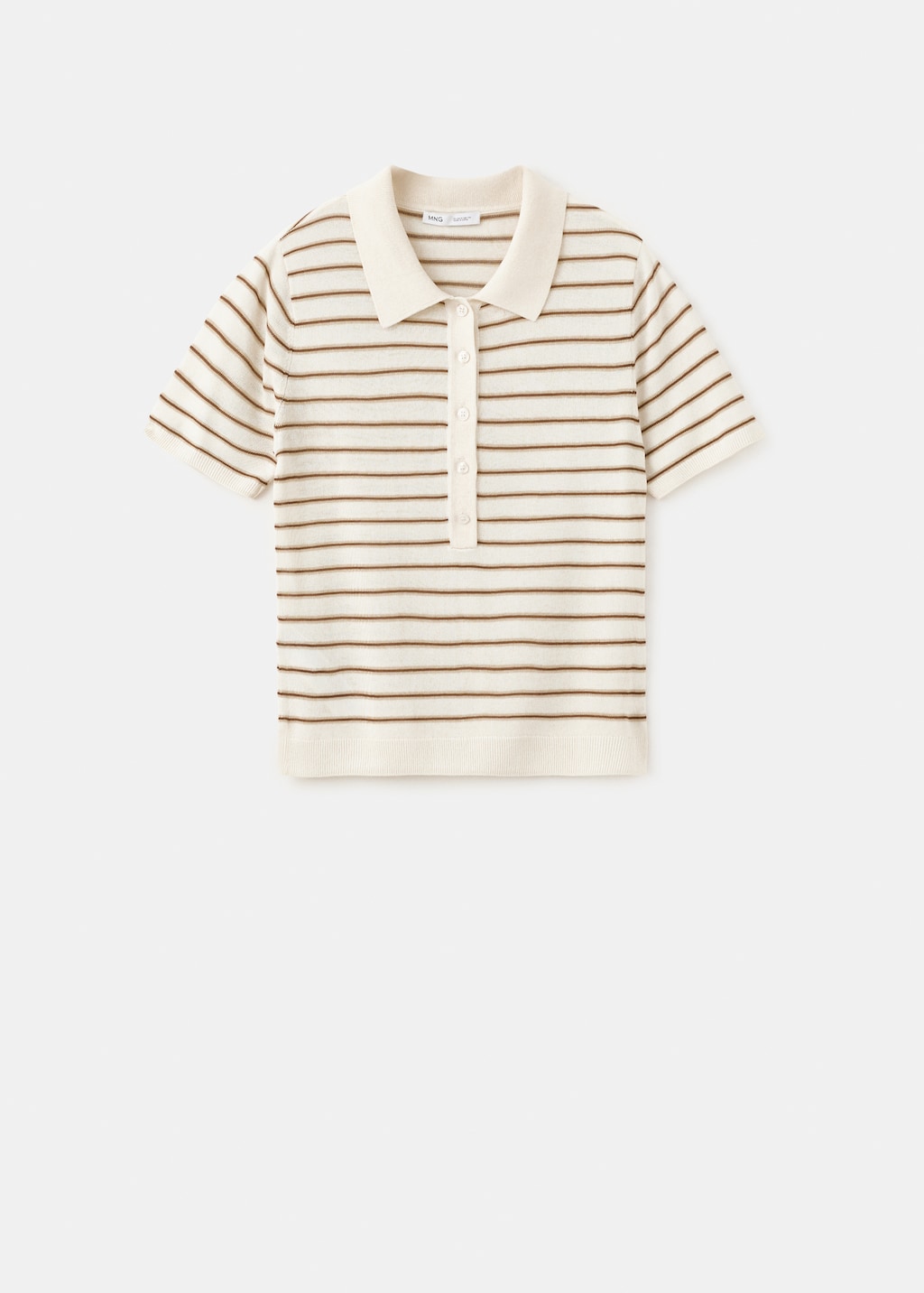 Knitted polo-neck sweater - image 2
