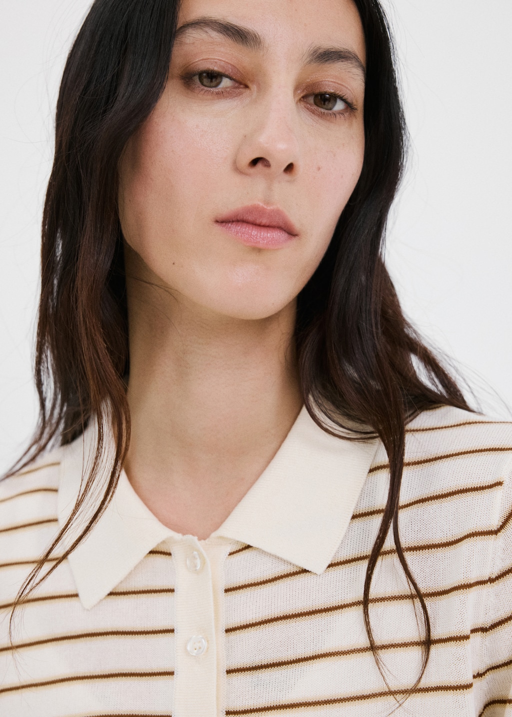 Knitted polo-neck sweater - image 5