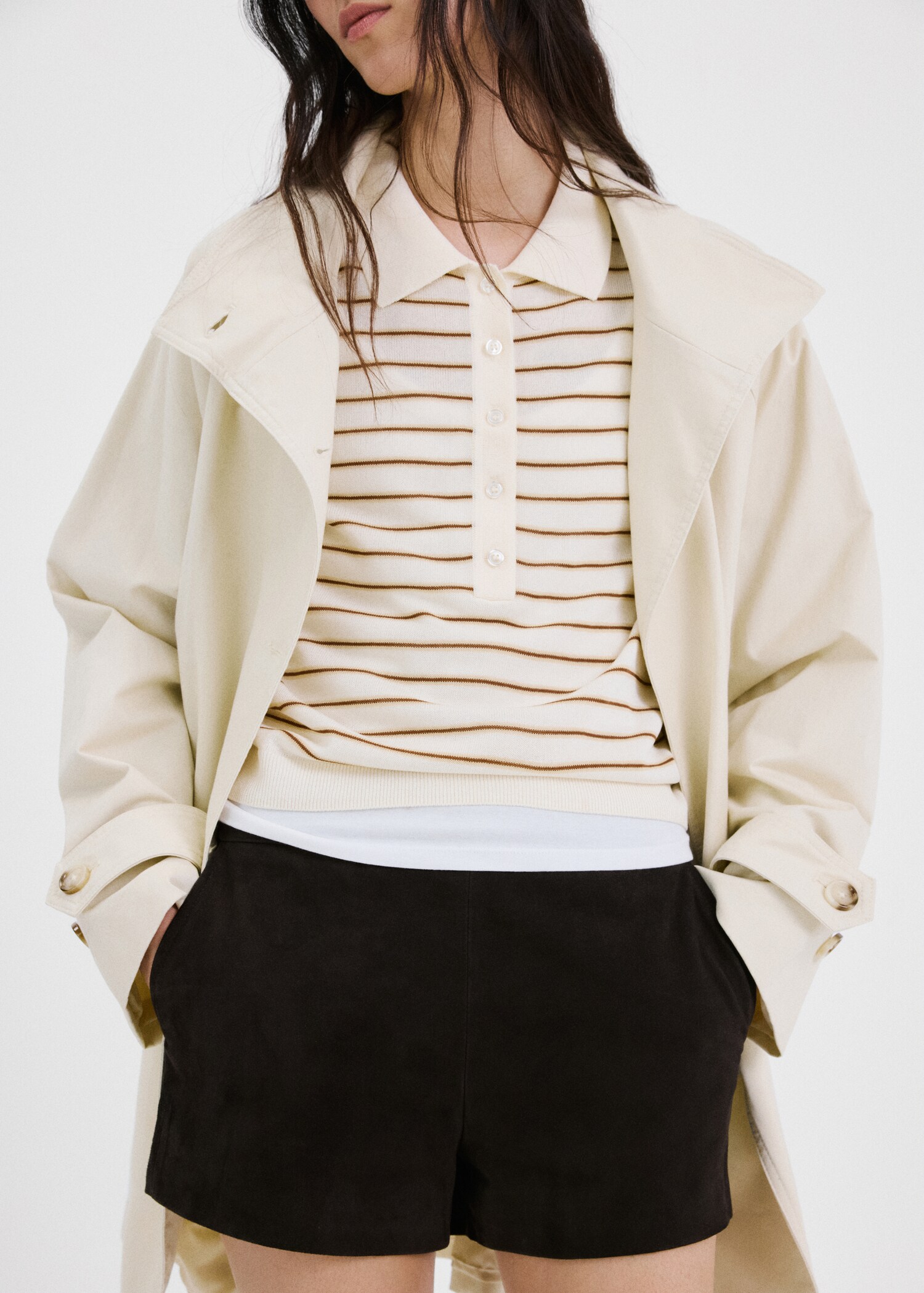 Вязаный джемпер с воротником поло - Деталь изделия 6