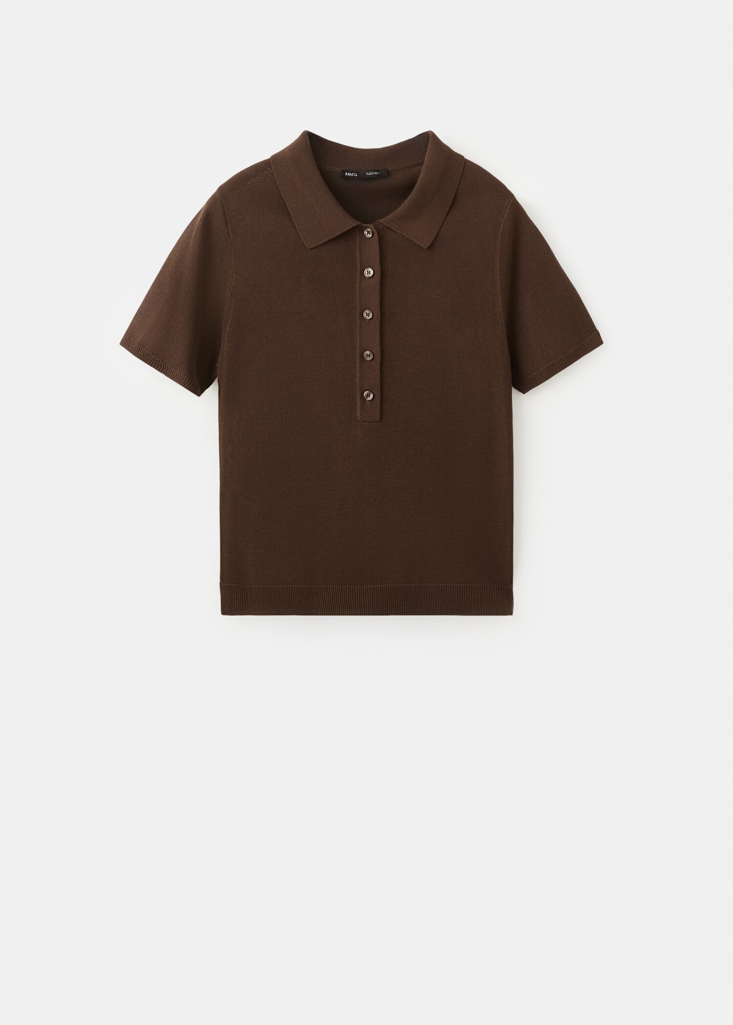 Вязаный джемпер с воротником поло - Изделие без модели