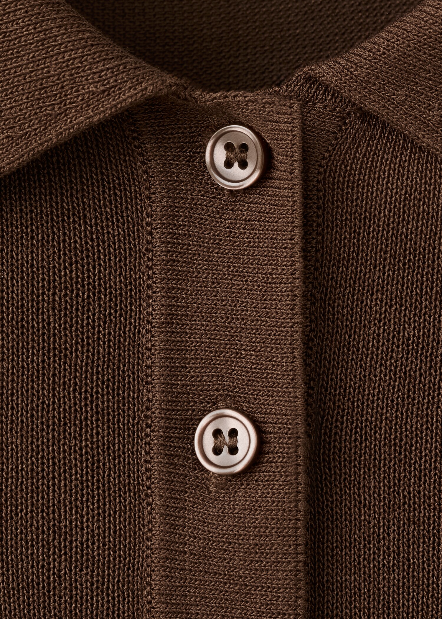 Вязаный джемпер с воротником поло - Деталь изделия 8