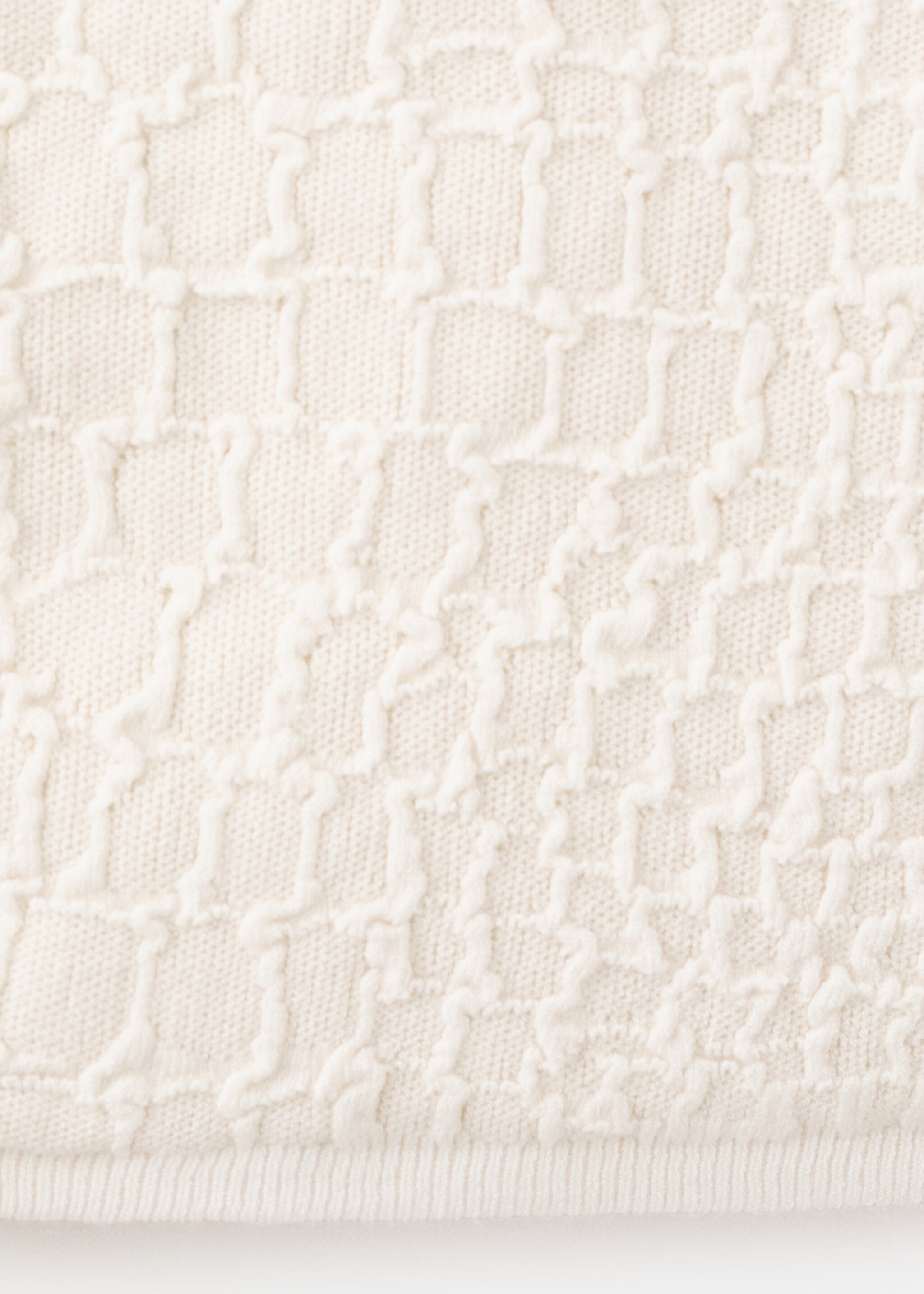 Coco knit cardigan - Details of the article 0, Ecru. Ref: 27035823-00.