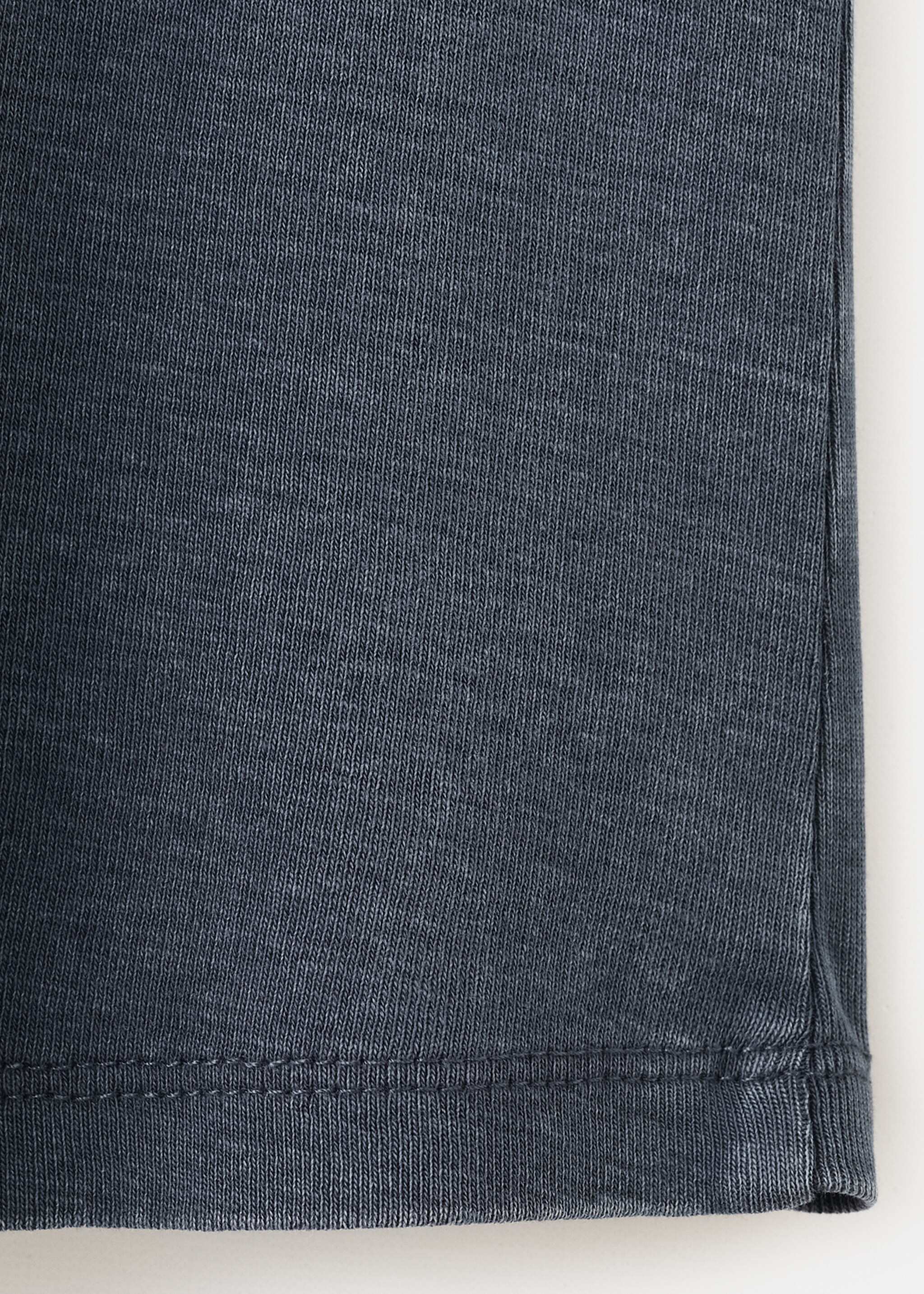 T-shirt coton coutures - Détail de l'article 0, Bleu. Ref: 27035824-00.