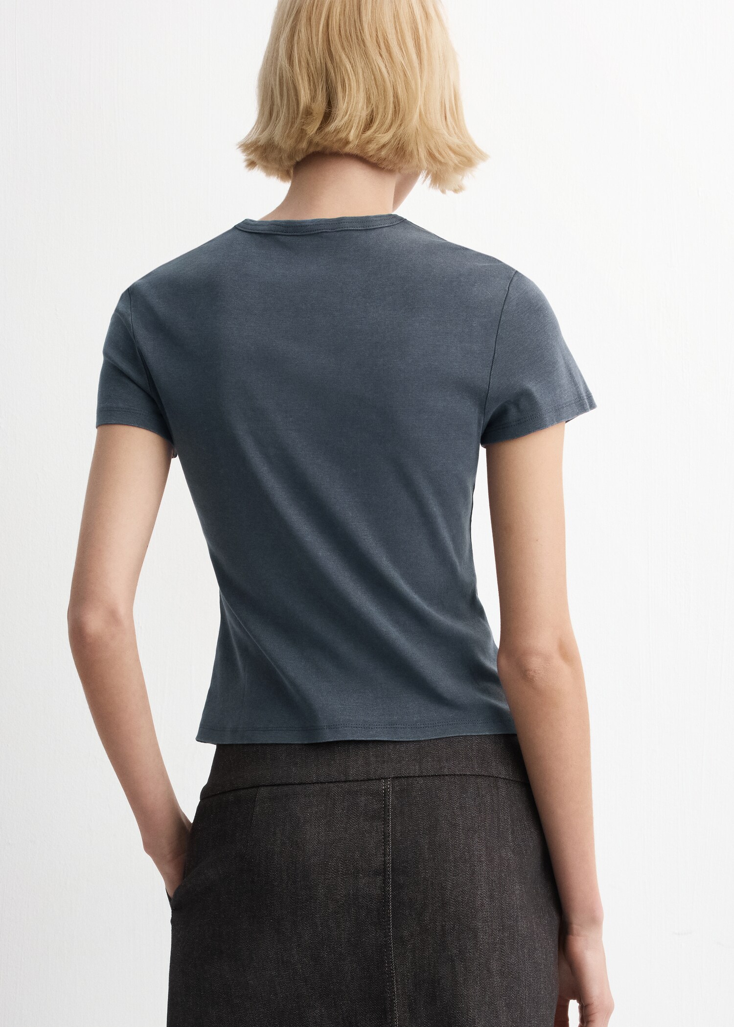 T-shirt coton coutures - Verso de l’article