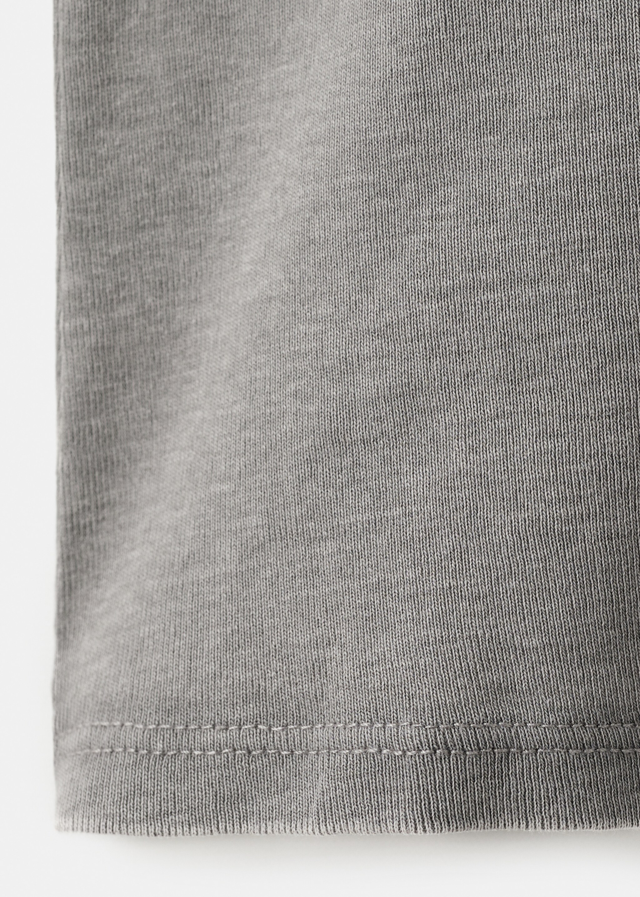 T-shirt coton coutures - Détail de l'article 0, Gris. Ref: 27035824-00.