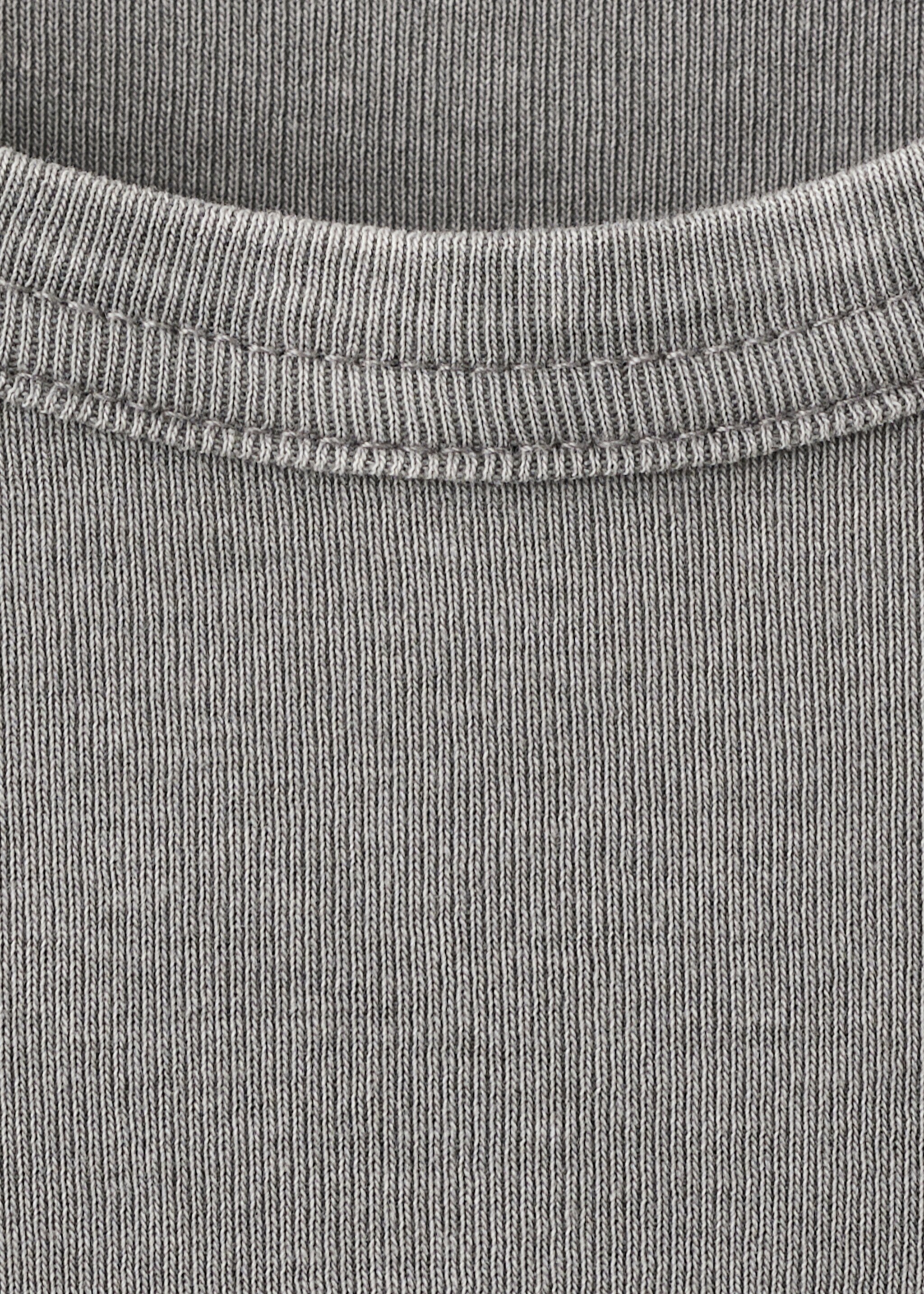 T-shirt coton coutures - Détail de l'article 8, Gris. Ref: 27035824-00.