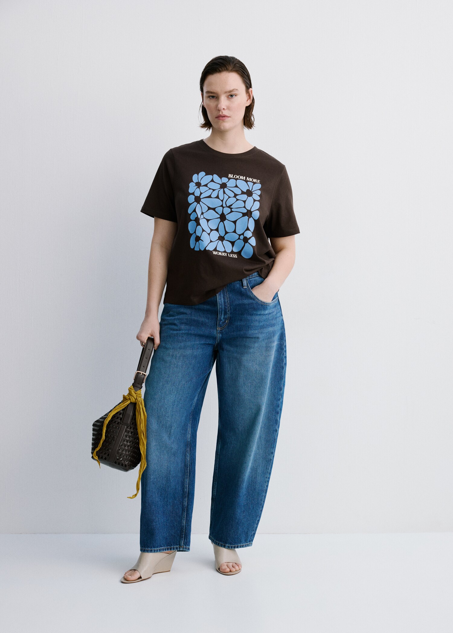Printed cotton-blend t-shirt - Details of the article 3