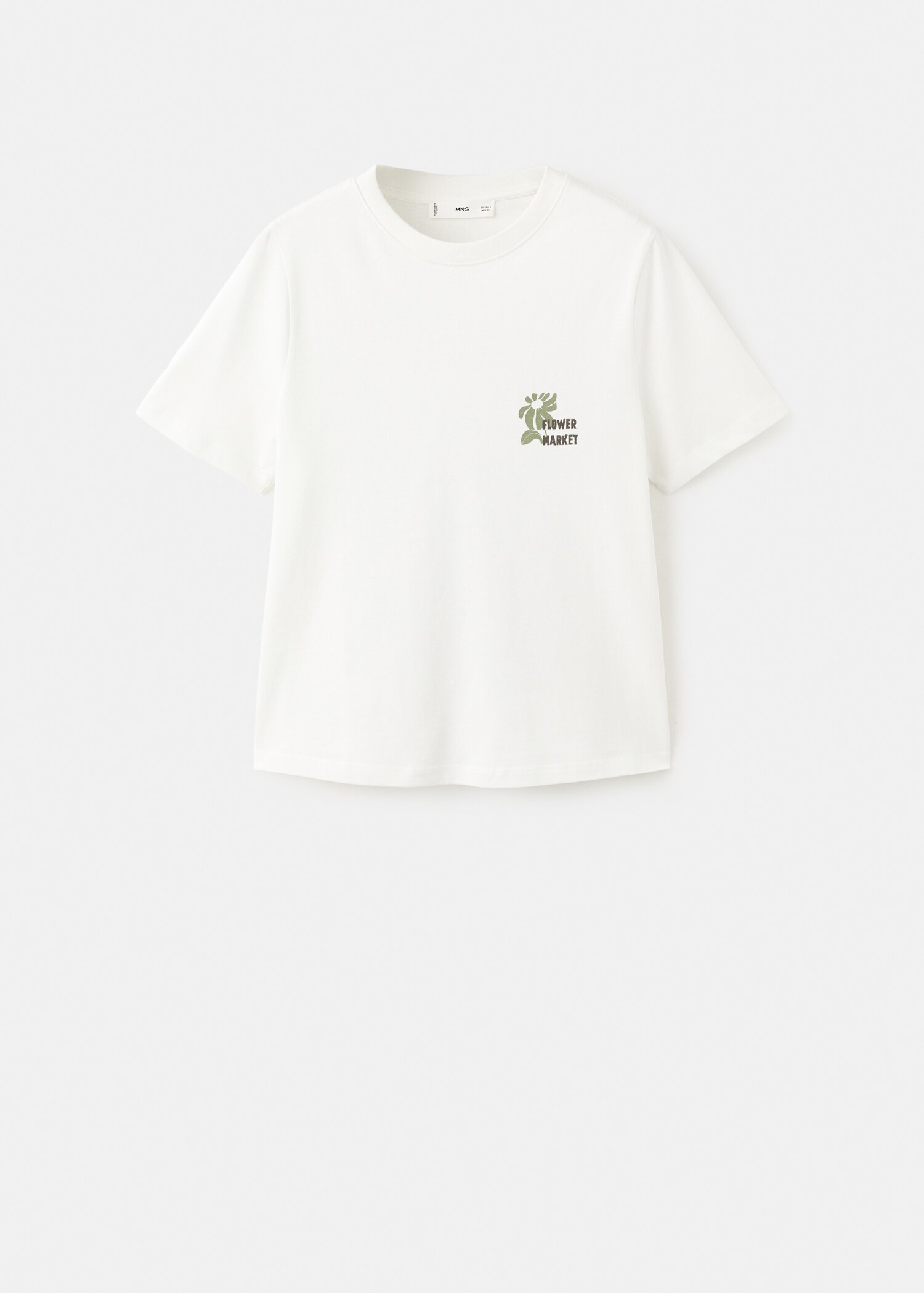 Printed cotton-blend t-shirt - Article without model