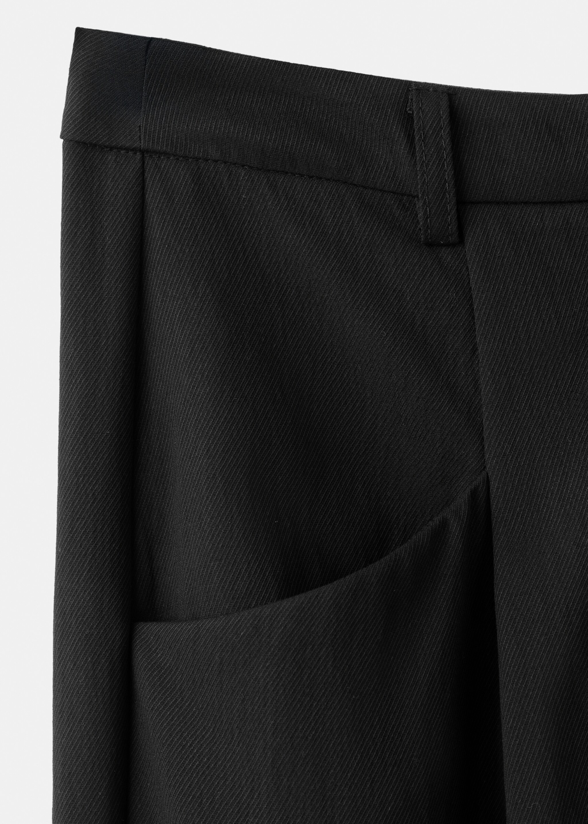 Pantalon droit Lyocell - Détail de l'article 0, Noir. Ref: 27035832-00.