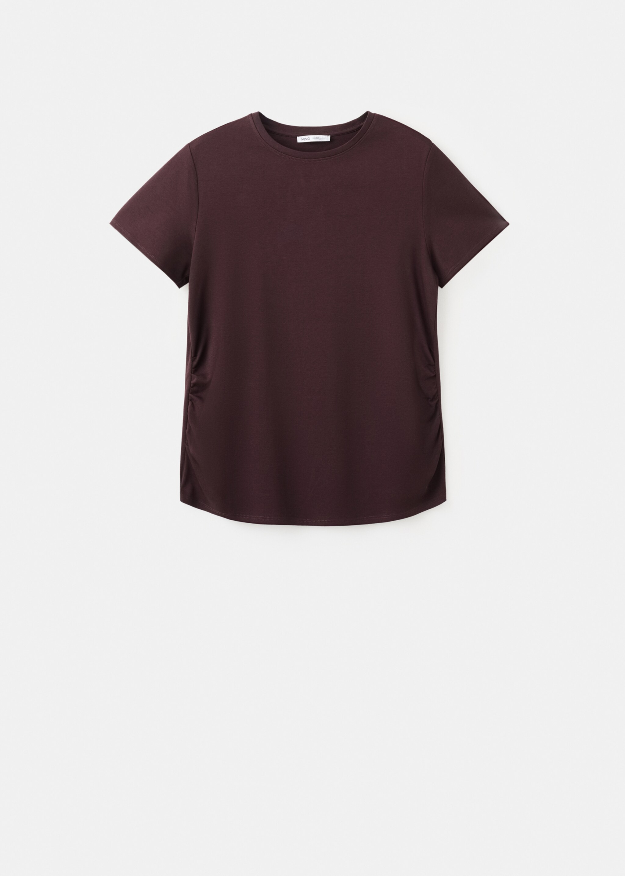 Cotton maternity t-shirt - Article without model, Burgundy. Ref: 27035834-00.