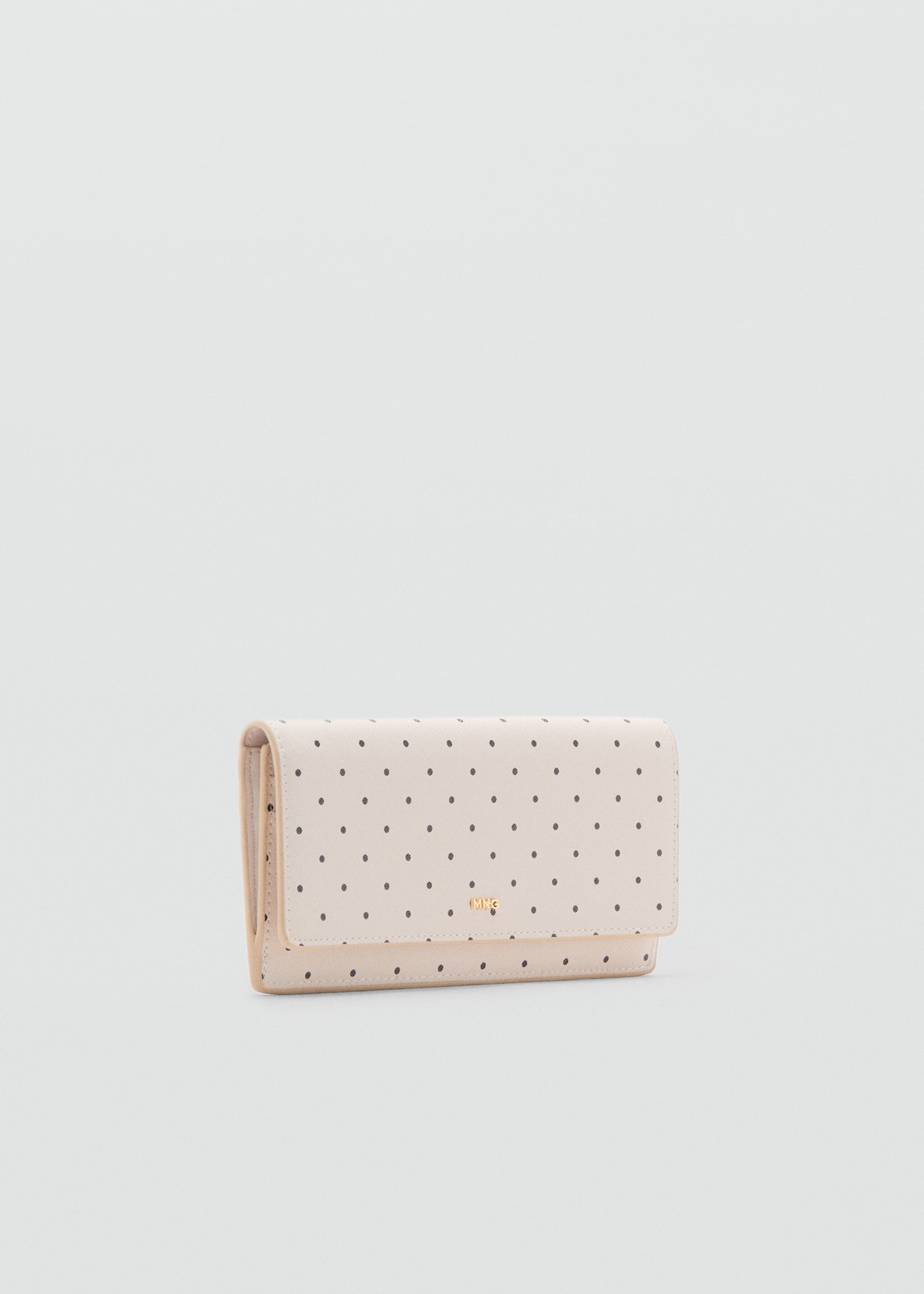 Cartera pics solapa - Pla mig, Blanc trencat. Ref: 27035837-00.