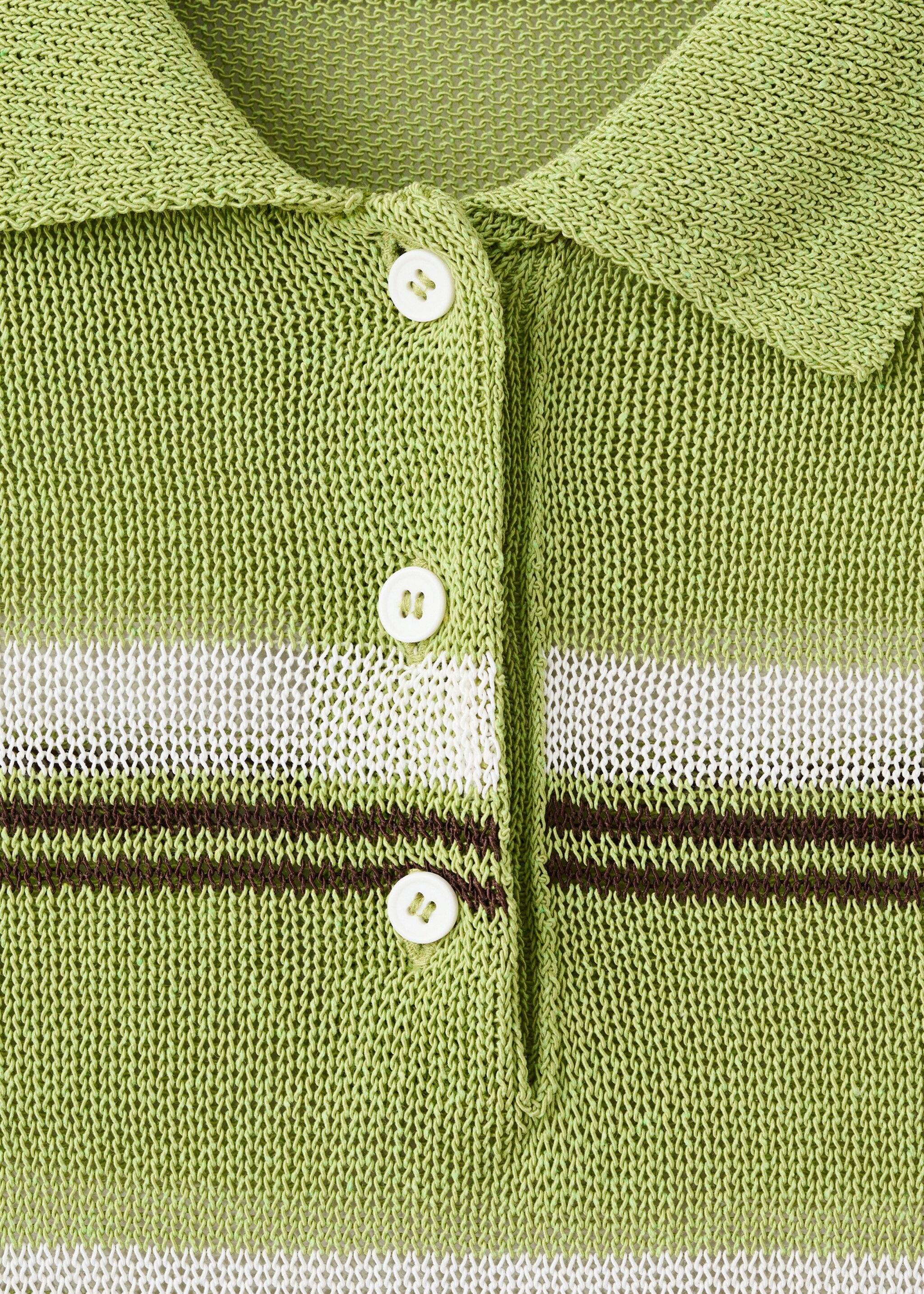 Pull en maille à col combiné - Détail de l'article 8, Vert. Ref: 27035839-00.