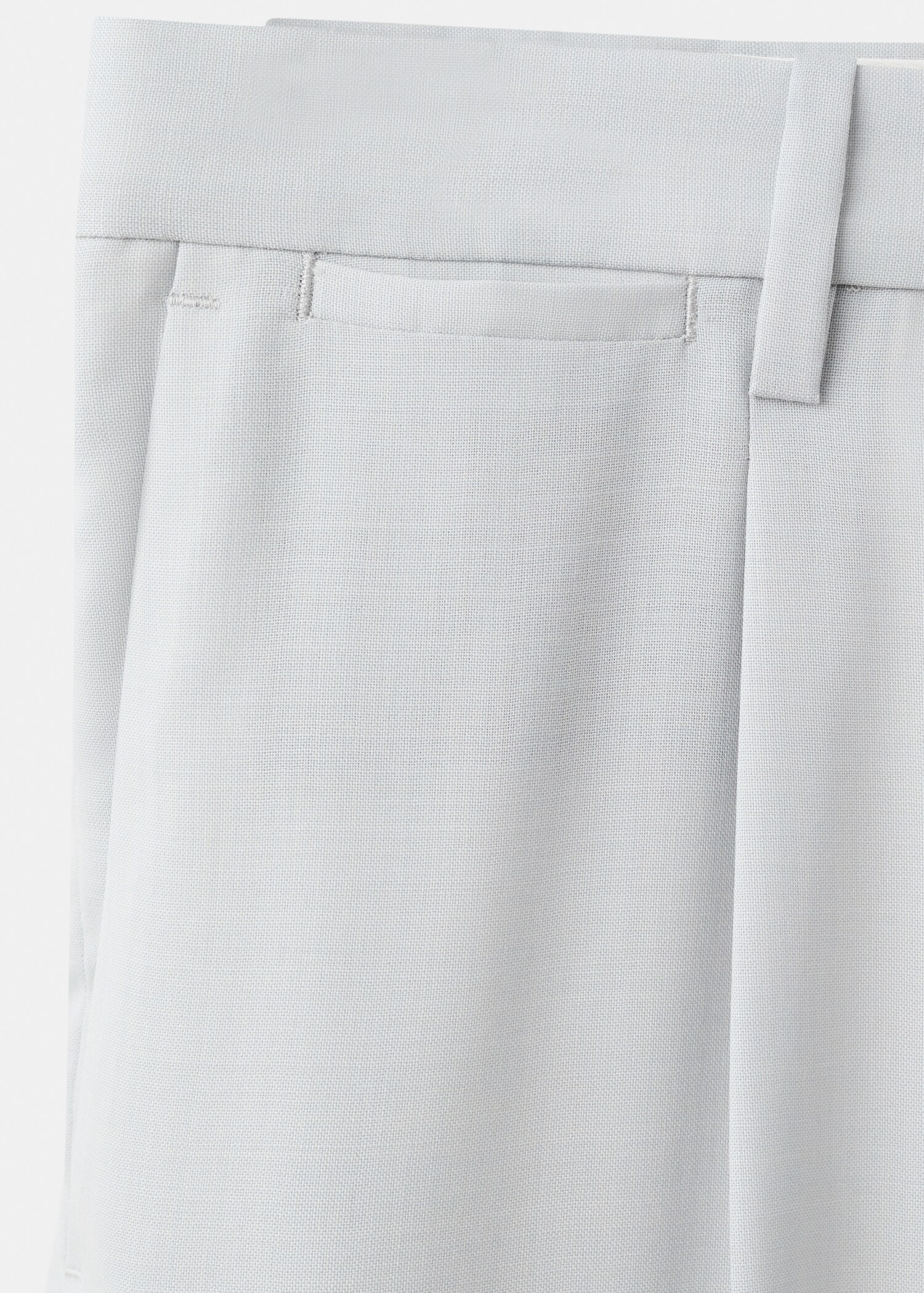 100% wool regular fit pleat-front trousers - Details of the article 8