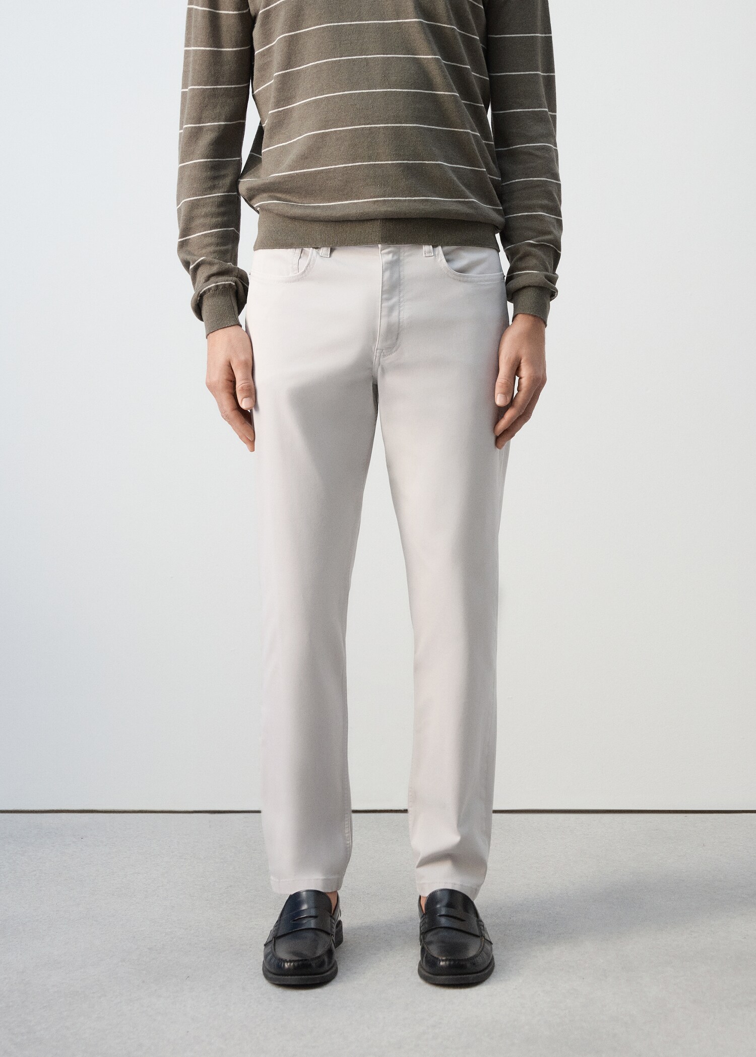 100% cotton regular fit jeans - Medium plane