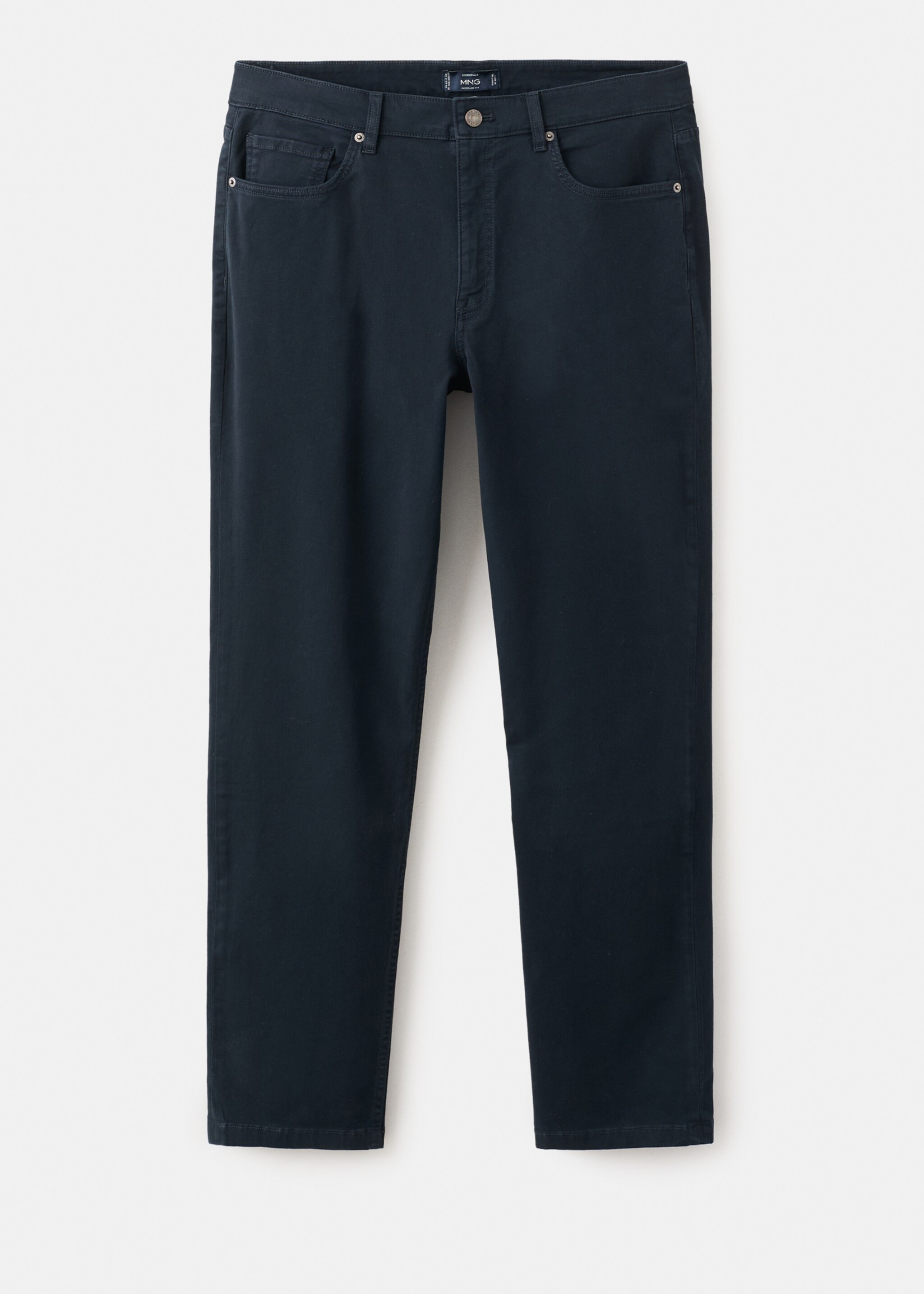 Jean 100 % coton coupe regular - Article sans modèle, Bleu marine. Ref: 27035935-00.