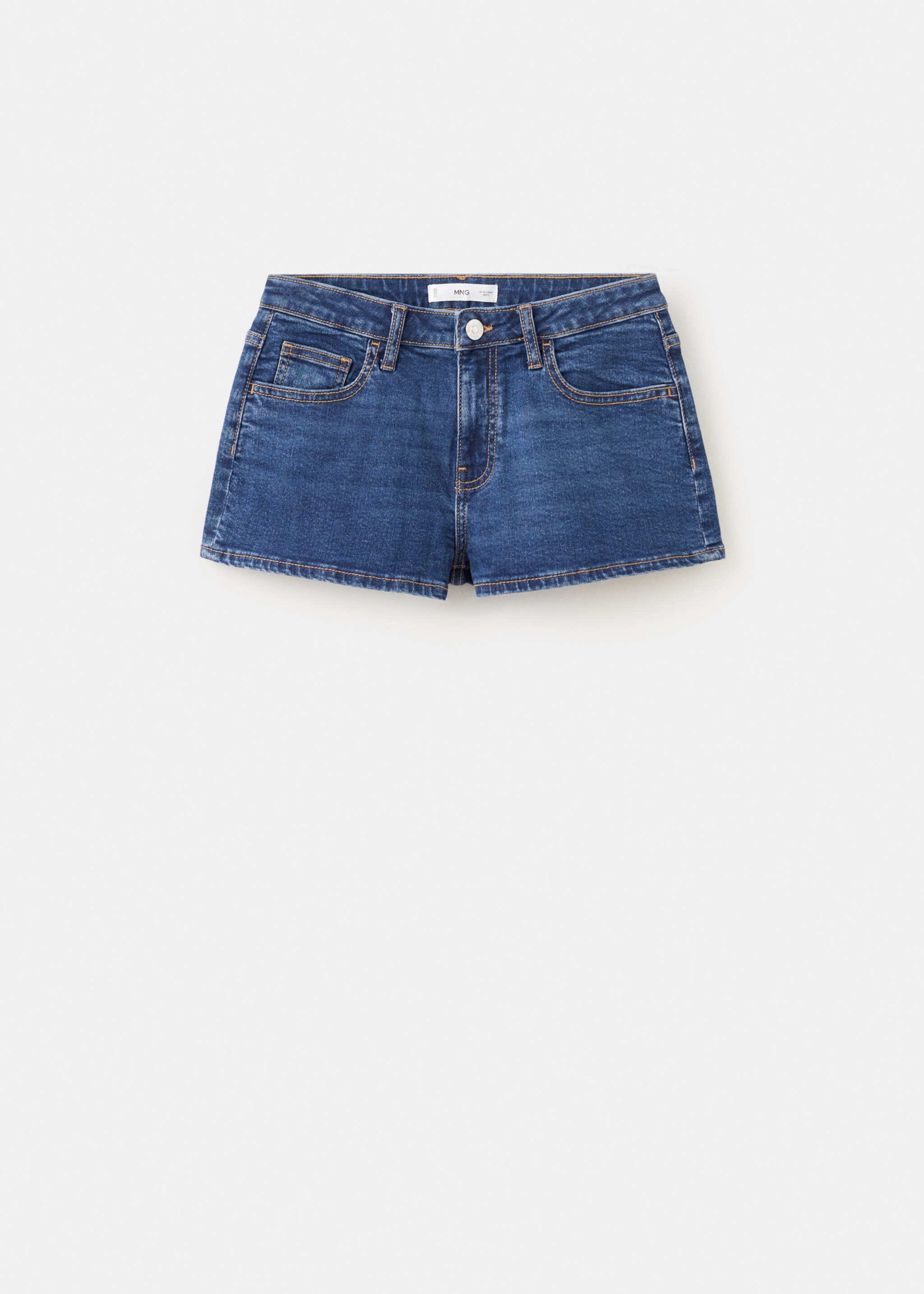 Low-waist mini shorts - Article without model, Dark Blue. Ref: 27035939-00.