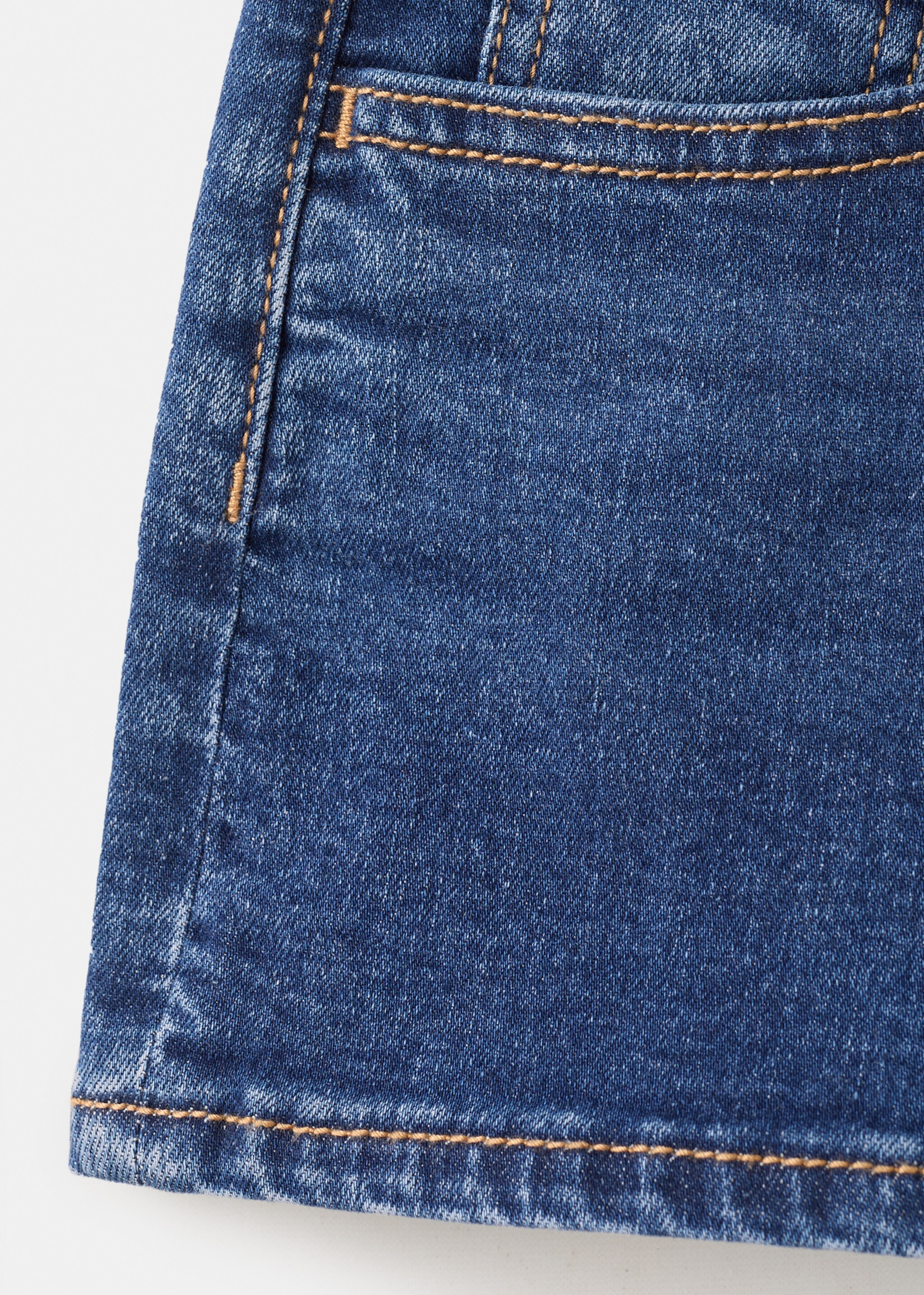 Low-waist mini shorts - Details of the article 0, Dark Blue. Ref: 27035939-00.