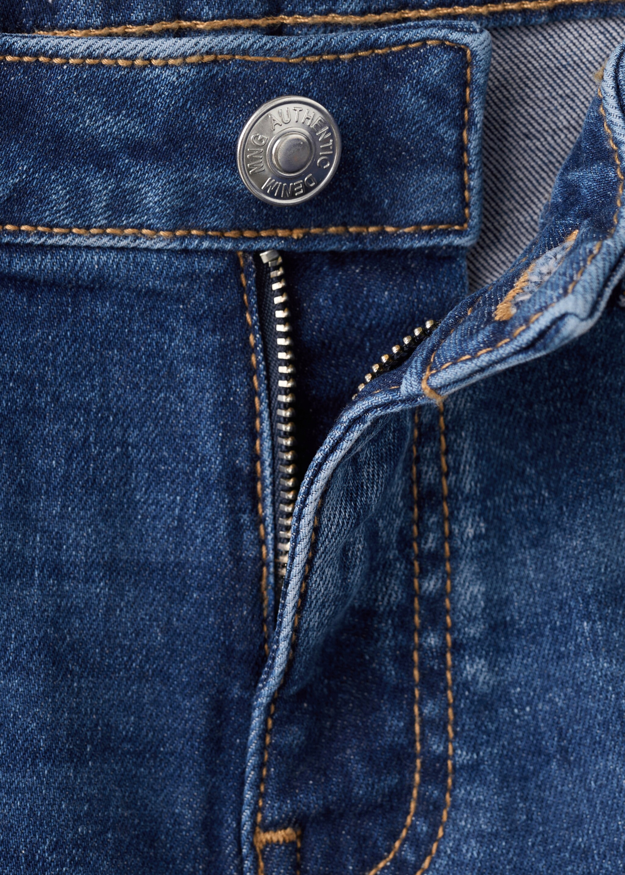 Low-waist mini shorts - Details of the article 8, Dark Blue. Ref: 27035939-00.