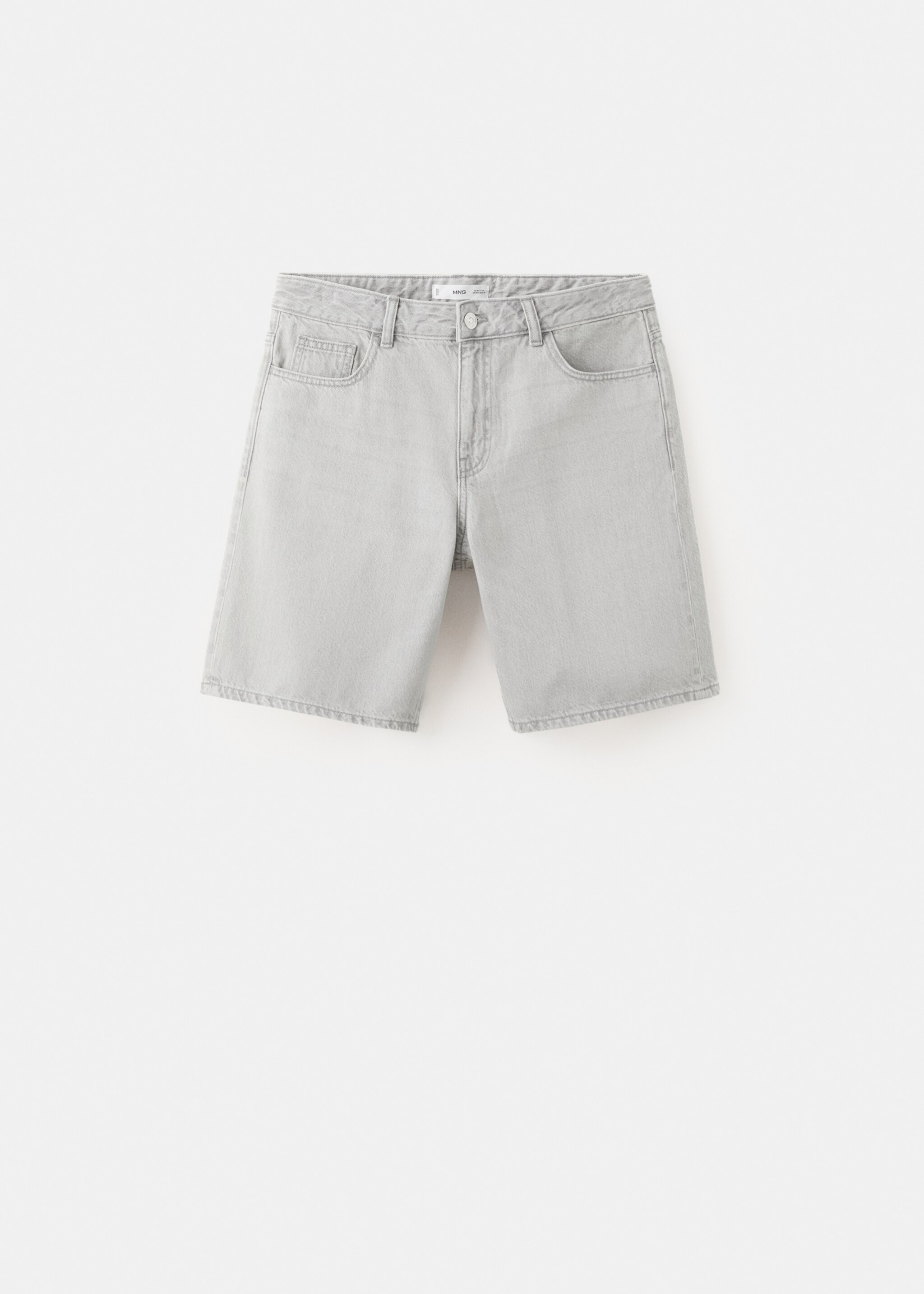 데님 버뮤다 쇼츠 - 모델 없는 상품, 데님 그레이. Ref: 27035941-00.