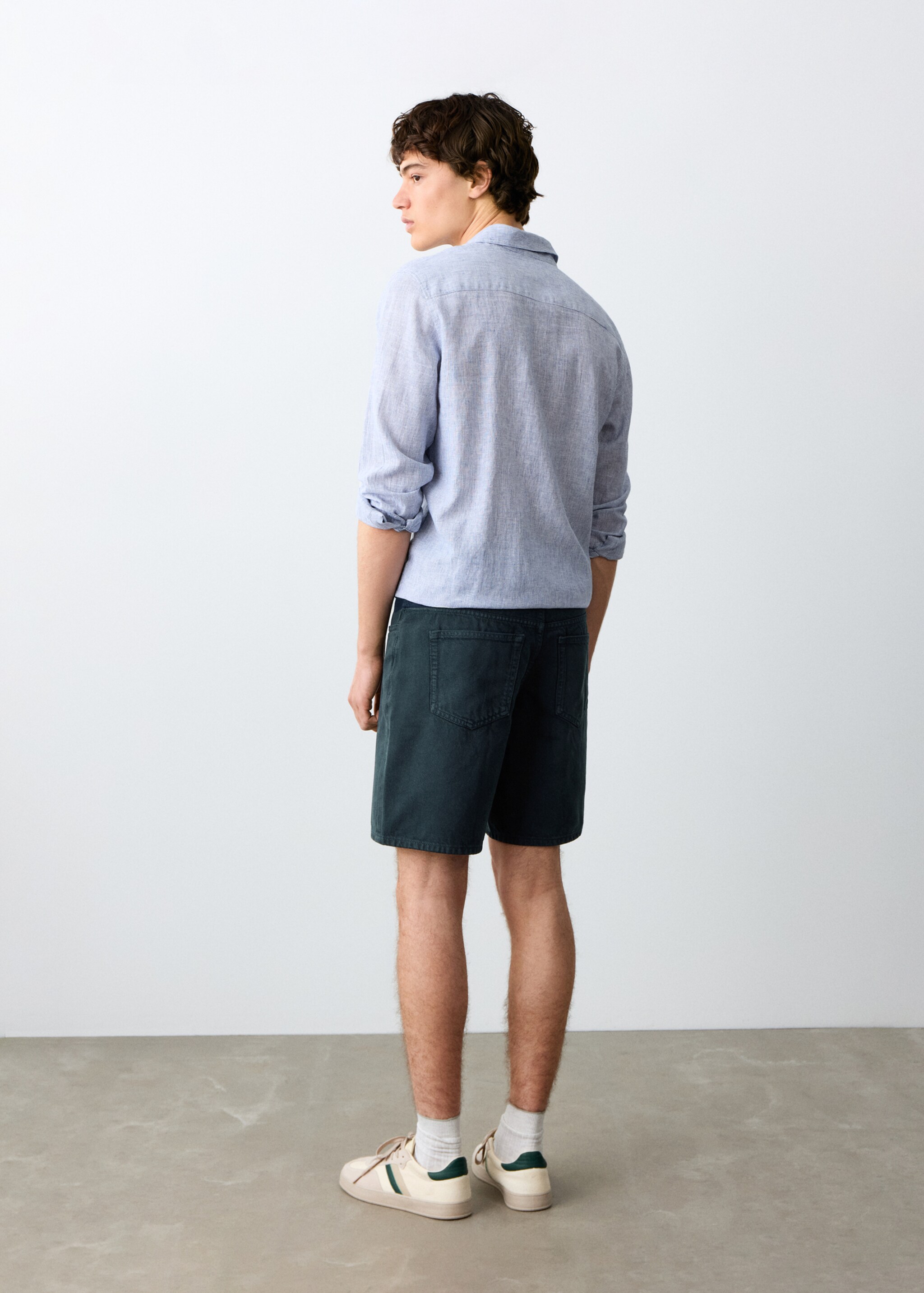 Denim Bermuda shorts - Reverse of the article, Dark Navy. Ref: 27035942-00.