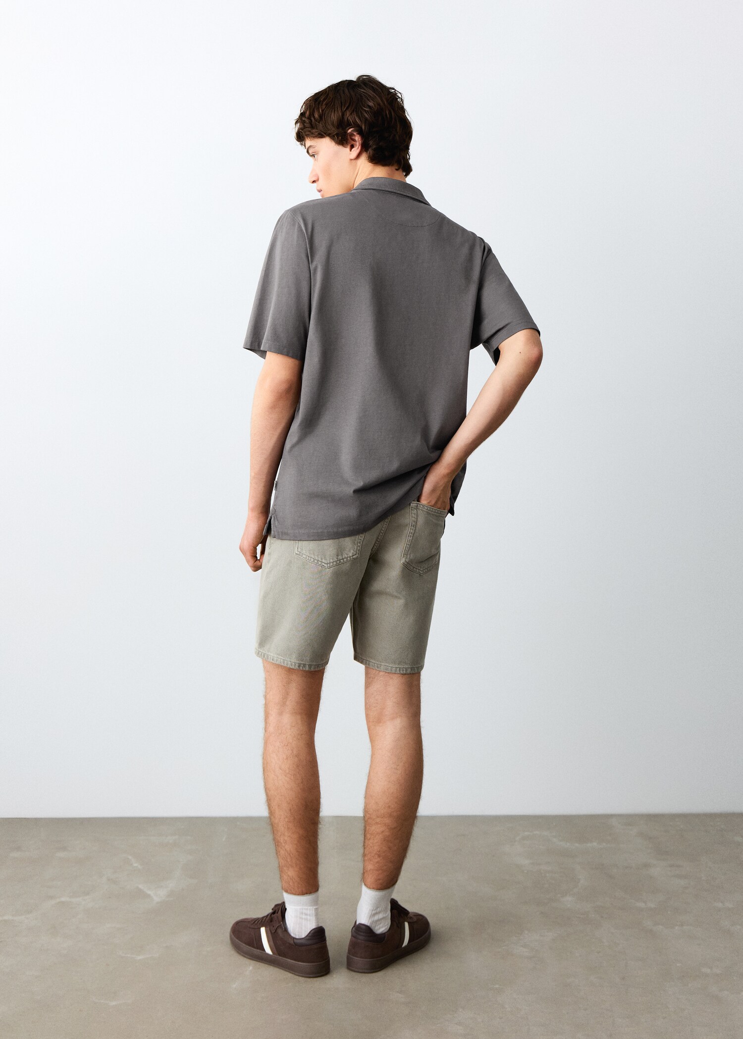 Denim Bermuda shorts - Reverse of the article