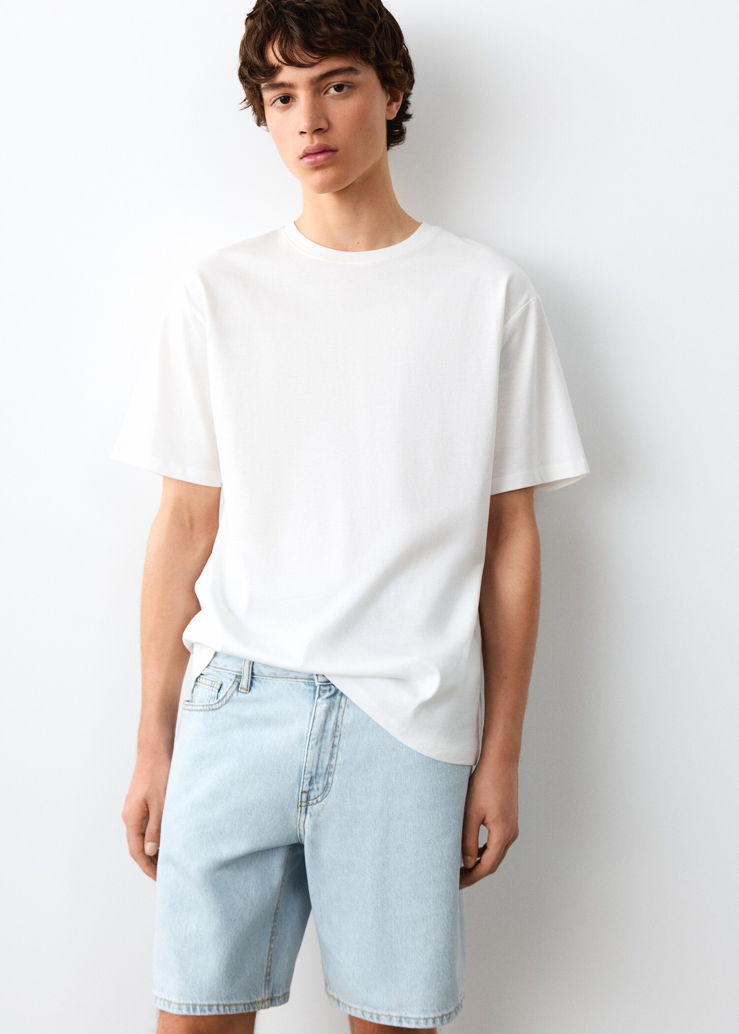 Denim Bermuda shorts - Medium plane