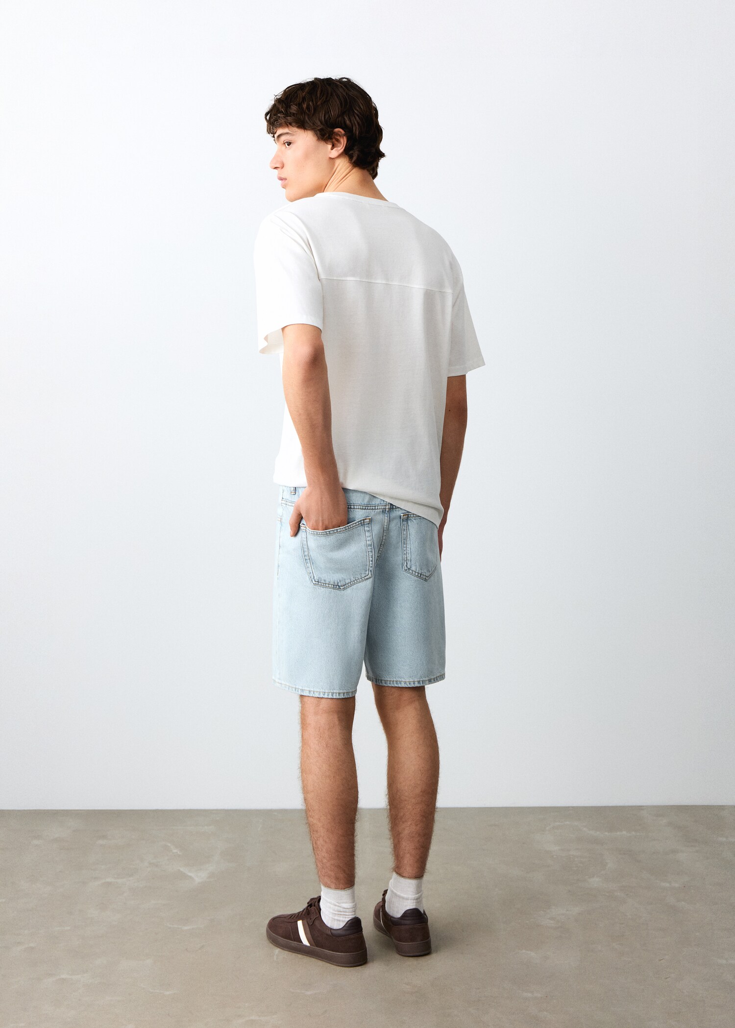 Denim Bermuda shorts - Reverse of the article
