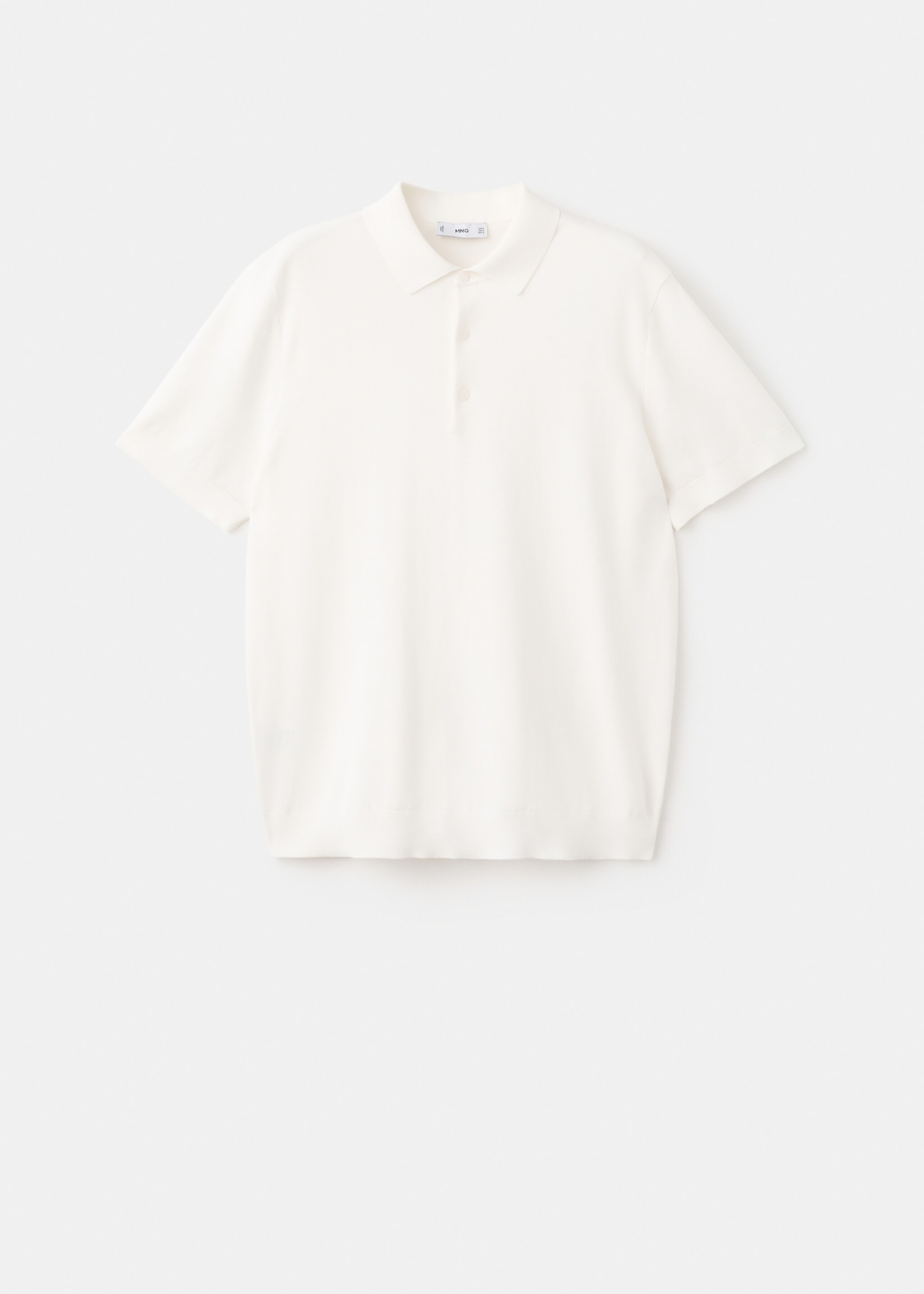 قميص بولو بحياكة دقيقة بنسبة 100% من القطن - منتج دون نموذج, سكري. Ref: 27035945-00.