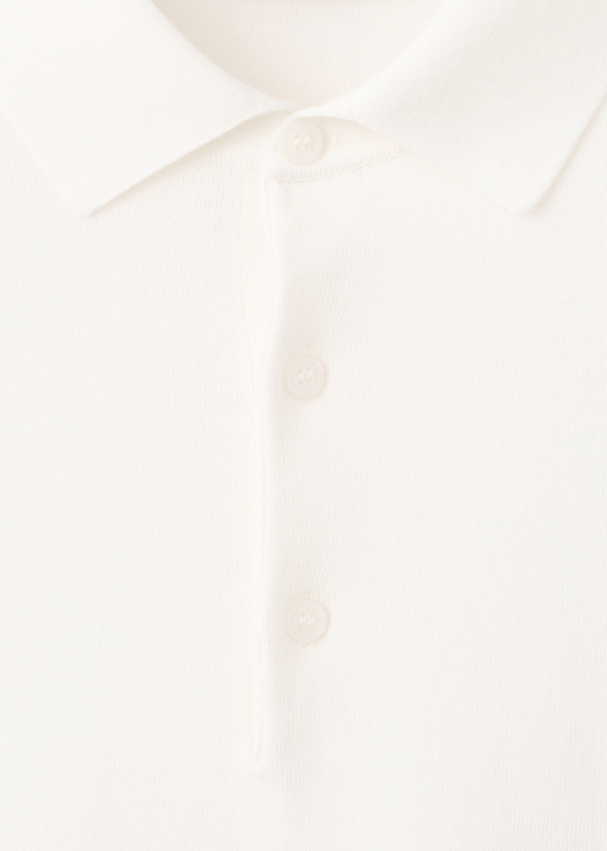 قميص بولو بحياكة دقيقة بنسبة 100% من القطن - تفاصيل المنتج 8, سكري. Ref: 27035945-00.