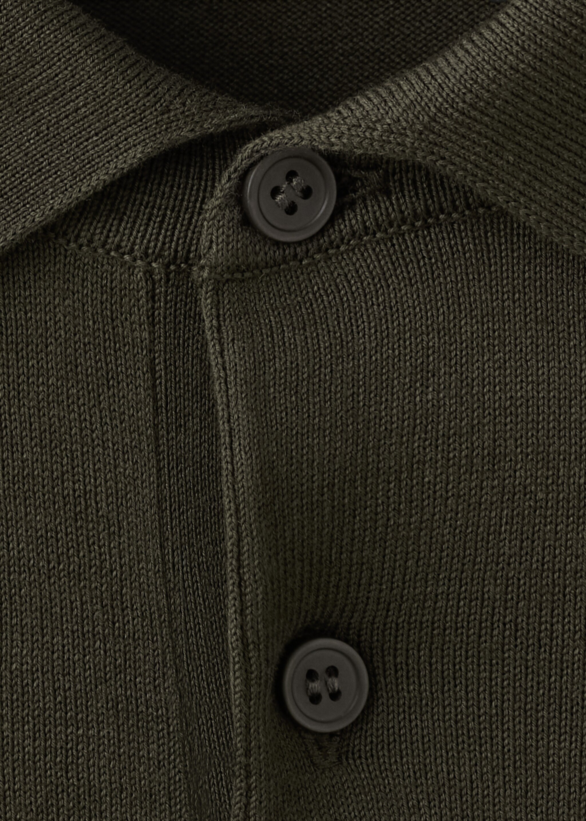 قميص بولو بحياكة دقيقة بنسبة 100% من القطن - تفاصيل المنتج 8, شوكولاتة. Ref: 27035945-00.