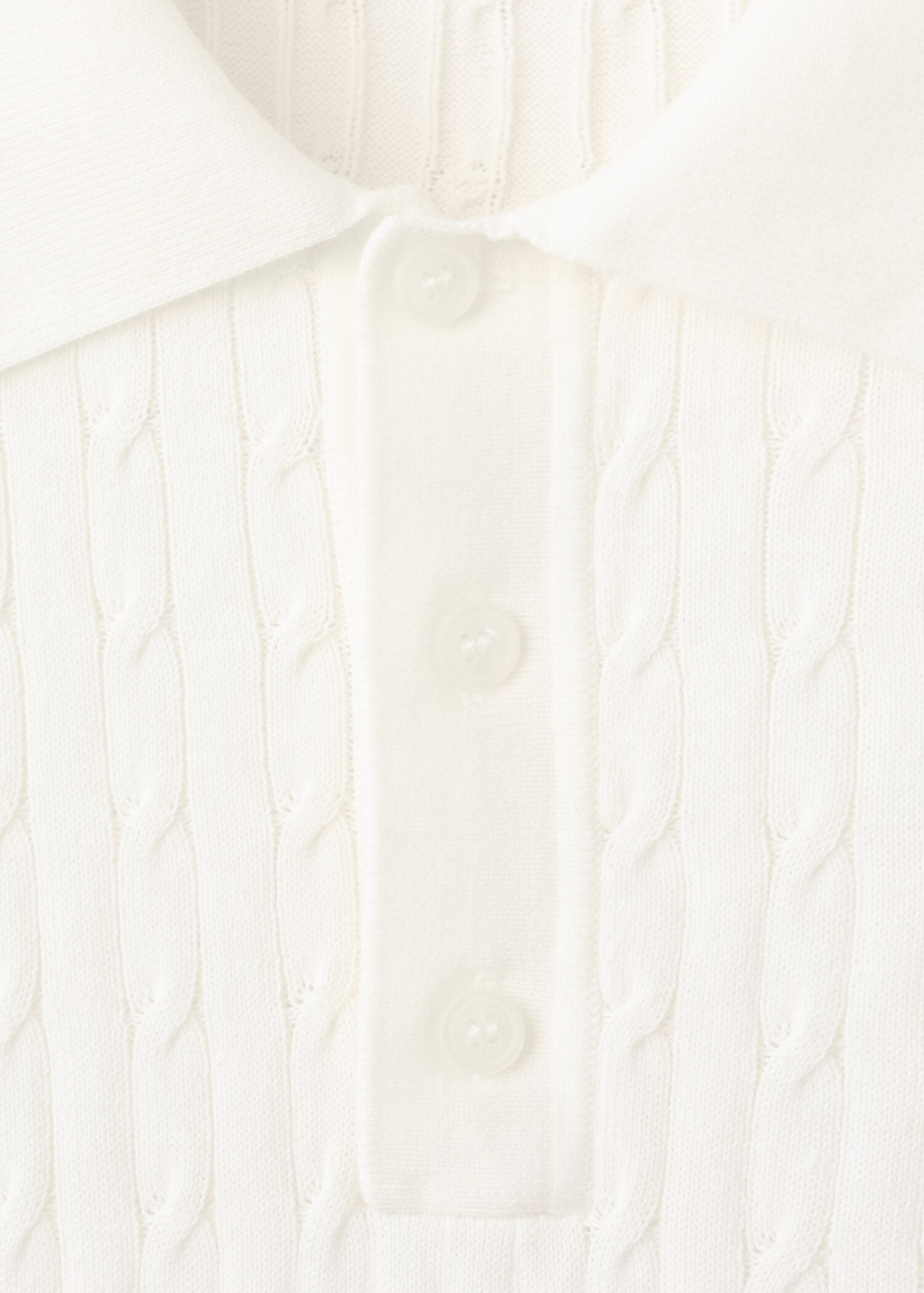 قميص بولو محبوك ومضفر من القطن بنسبة 100% - تفاصيل المنتج 8